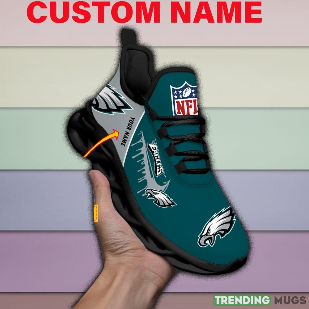 Philadelphia Eagles Drip Logo NFL Max Soul Shoes Custom Name For Men And Women Running Sneakers Max Soul Philadelphia Eagles Drip Logo NFL Max Soul Shoes Custom Name For Men And Women Running Sneakers Max Soul