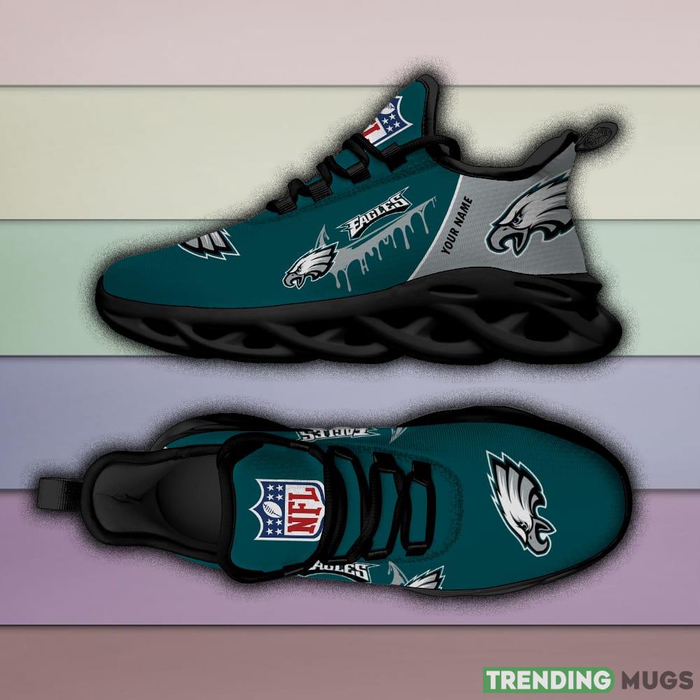 Philadelphia Eagles Drip Logo NFL Max Soul Shoes Custom Name For Men And Women Running Sneakers Max Soul Philadelphia Eagles Drip Logo NFL Max Soul Shoes Custom Name For Men And Women Running Sneakers Max Soul