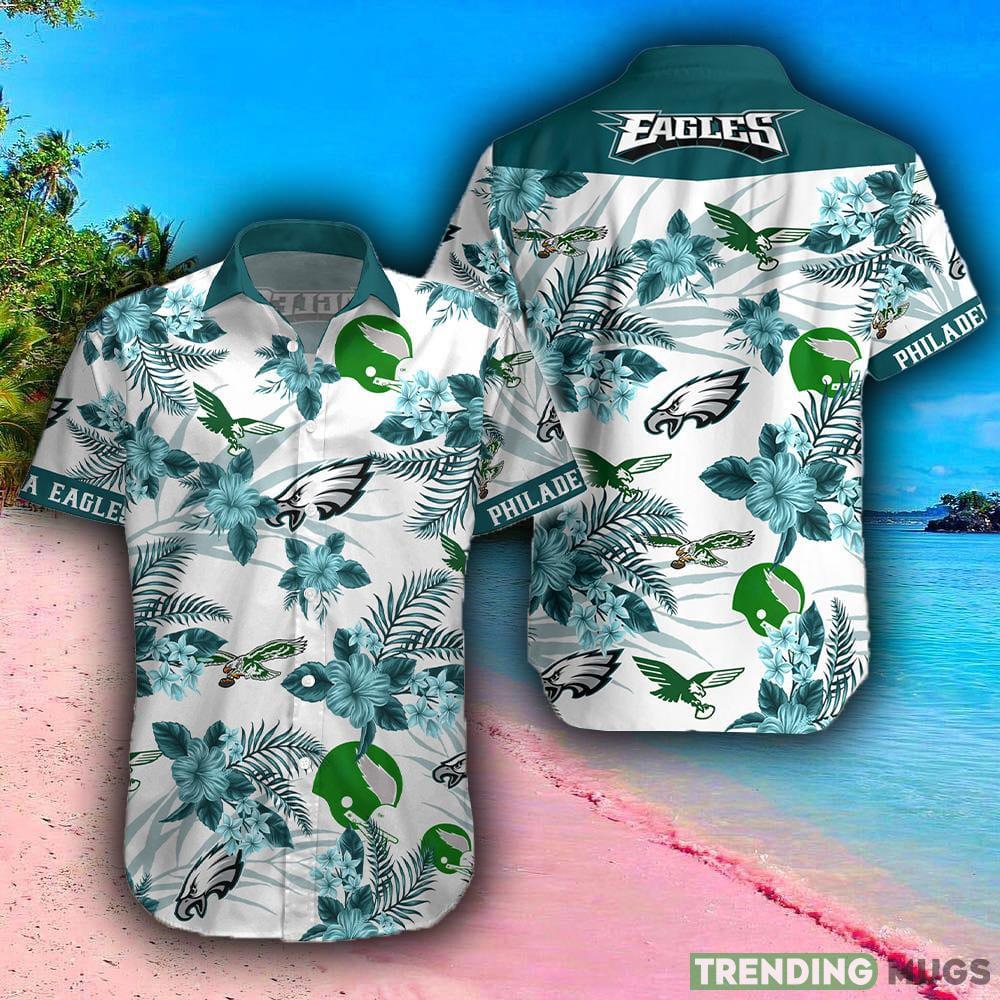 Philadelphia Eagles NFL Design 9 Beach Hawaiian Shirt Men And Women For Fans Gift - Philadelphia Eagles NFL Floral Hawaii Shir_1 Philadelphia Eagles NFL Design 9 Beach Hawaiian Shirt Men And Women For Fans Gift - Philadelphia Eagles NFL Floral Hawaii Shir_1