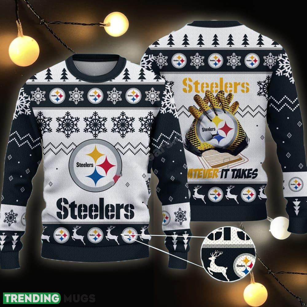 Pittsburgh Steelers NFL Big Logo Ugly Christmas Sweater Gift For Fans - Pittsburgh Steelers NFL Big Logo Ugly Christmas Sweater Gift For Fans Pittsburgh Steelers NFL Big Logo Ugly Christmas Sweater Gift For Fans - Pittsburgh Steelers NFL Big Logo Ugly Christmas Sweater Gift For Fans