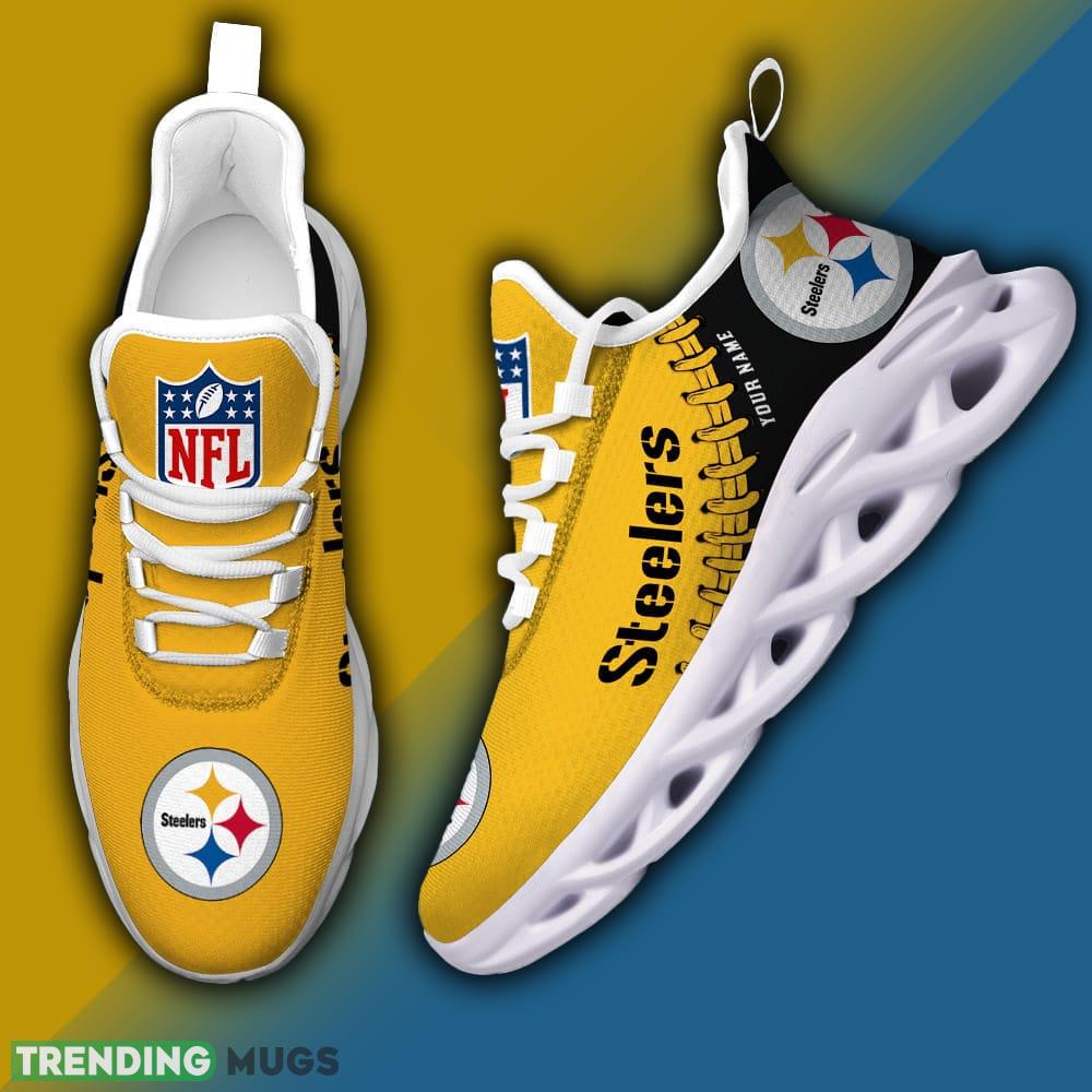 Pittsburgh Steelers NFL Logo New Style Max Soul Shoes Custom Name For Fans - Pittsburgh Steelers NFL Logo New Style Max Soul Shoes Custom Name For Fans_3