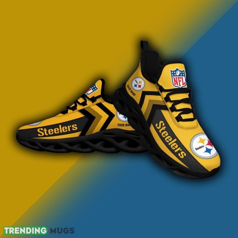 Pittsburgh Steelers NFL Logo New Style Max Soul Shoes Custom Name Gift - Pittsburgh Steelers NFL Logo New Style Max Soul Shoes Custom Name_2 Pittsburgh Steelers NFL Logo New Style Max Soul Shoes Custom Name Gift - Pittsburgh Steelers NFL Logo New Style Max Soul Shoes Custom Name_2
