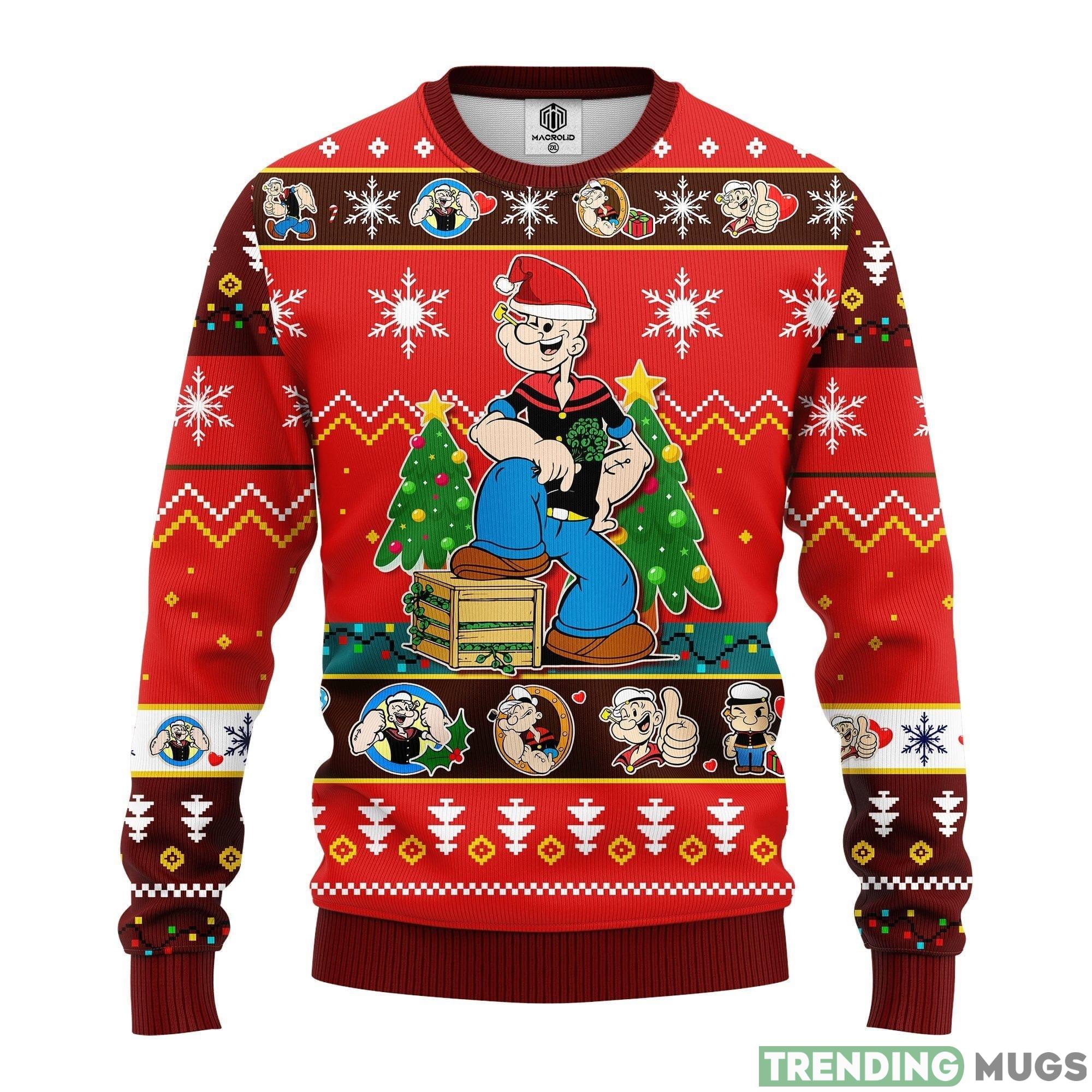 Popeyes Red 1 Thanksgiving Women Mens Ugly Christmas Sweater - Popeyes Ugly Christmas Sweater Red 1 Amazing Gift Idea Thanksgiving Gift_1 Popeyes Red 1 Thanksgiving Women Mens Ugly Christmas Sweater - Popeyes Ugly Christmas Sweater Red 1 Amazing Gift Idea Thanksgiving Gift_1