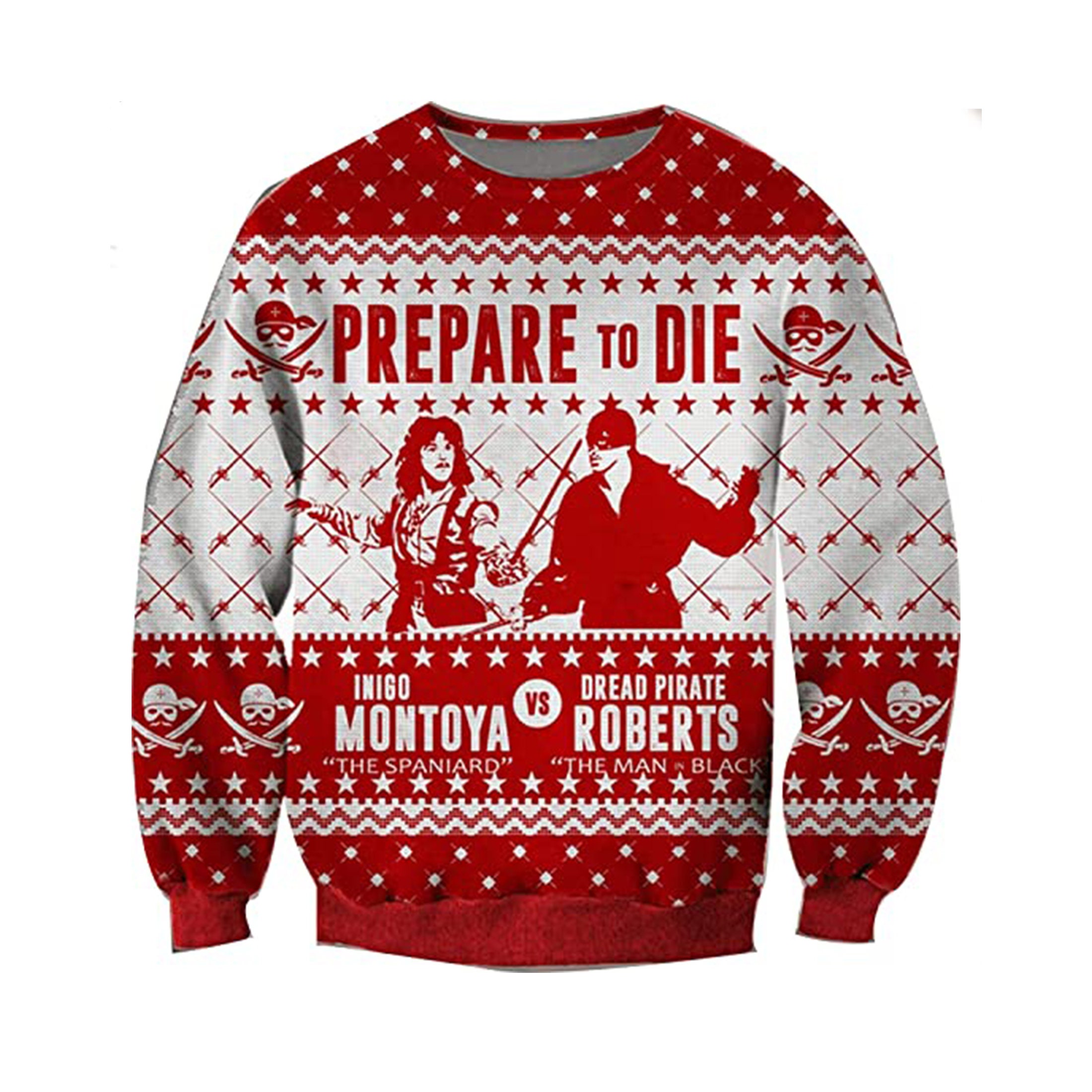Prepare To Die Inigo Montoya Vs Dead Pirate Roberts Ugly Knitted Whiskey Christmas 3D Sweater For Men And Women - 280823-185319 Prepare To Die Inigo Montoya Vs Dead Pirate Roberts Ugly Knitted Whiskey Christmas 3D Sweater For Men And Women - 280823-185319