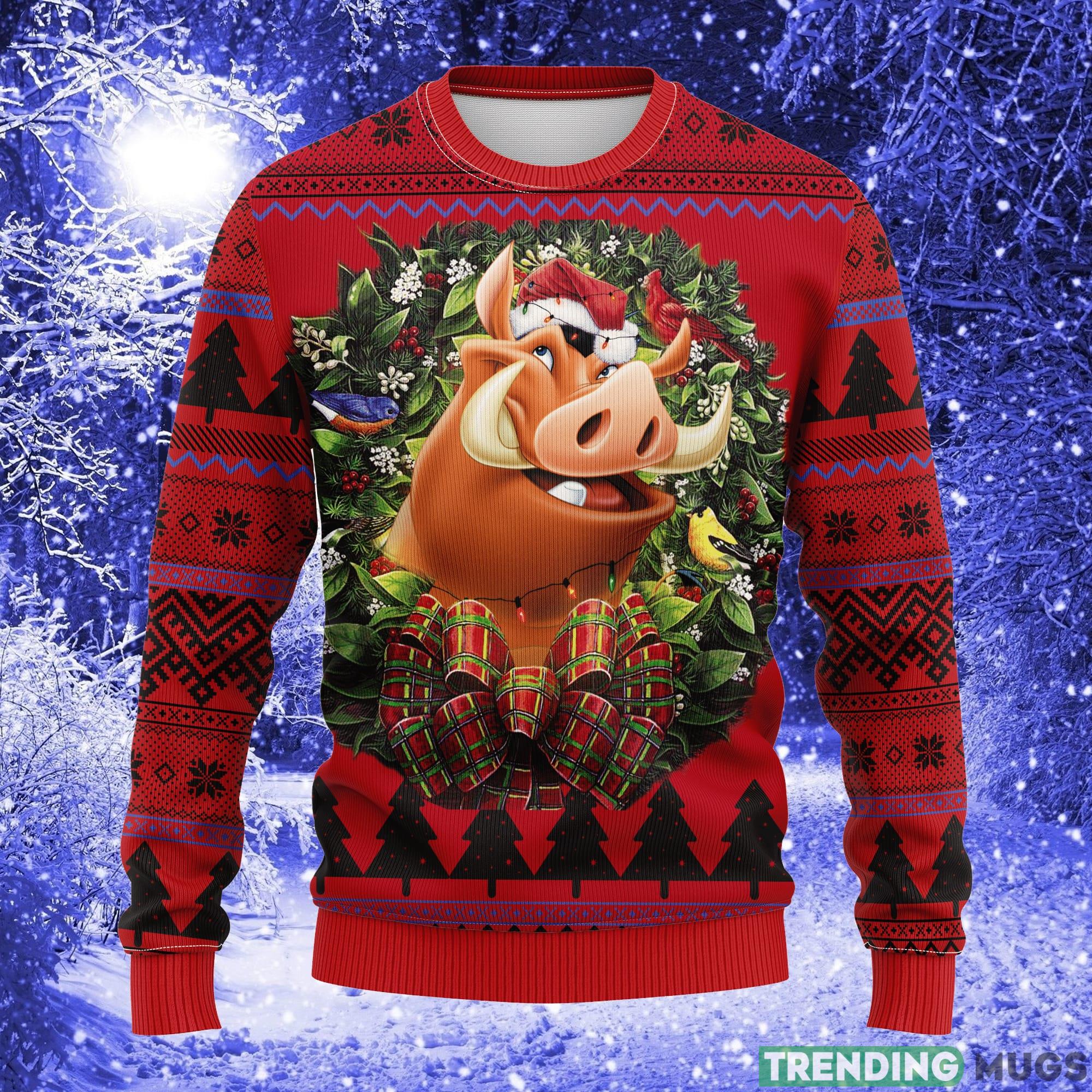 Pumba Lion King Noel Mc Thanksgiving Women Mens Ugly Christmas Sweater - Pumba Lion King Noel Mc Ugly Christmas Sweater Thanksgiving Gift_1 Pumba Lion King Noel Mc Thanksgiving Women Mens Ugly Christmas Sweater - Pumba Lion King Noel Mc Ugly Christmas Sweater Thanksgiving Gift_1
