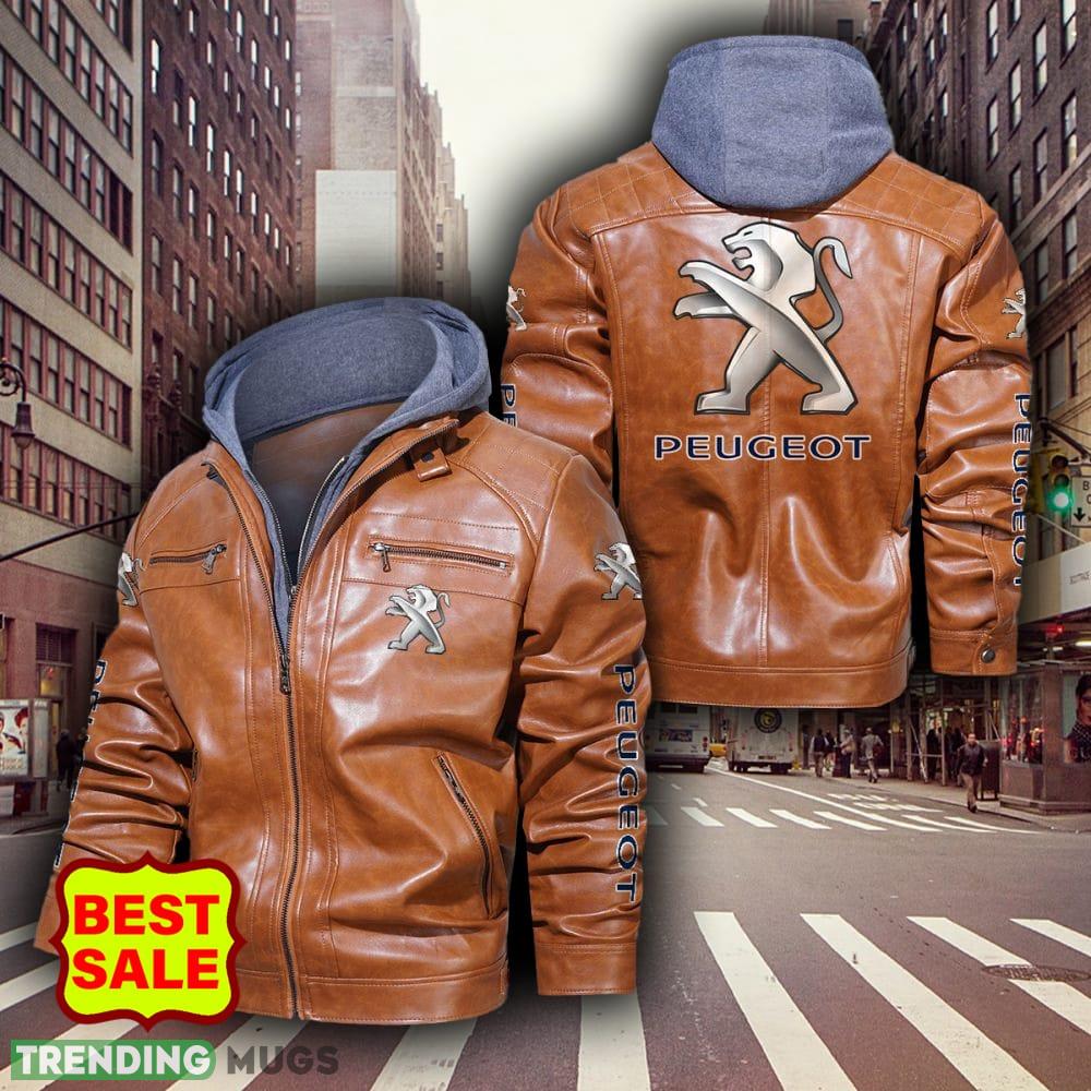 Racing Car Peugeot Automobiles Design 6 Logo Black And Brown Leather Jacket For Fans 2D Leather Jacket Racing Car Peugeot Automobiles Design 6 Logo Black And Brown Leather Jacket For Fans 2D Leather Jacket