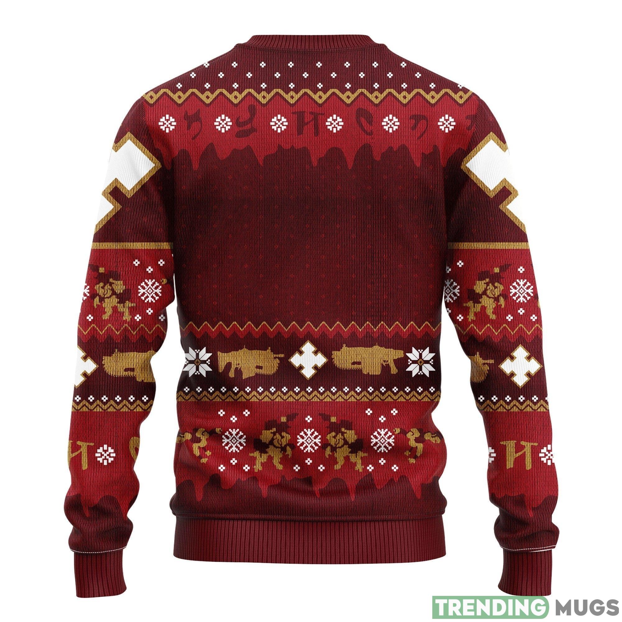 Red Skull Thanksgiving Women Mens Ugly Christmas Sweater 3D Sweater Red Skull Thanksgiving Women Mens Ugly Christmas Sweater 3D Sweater