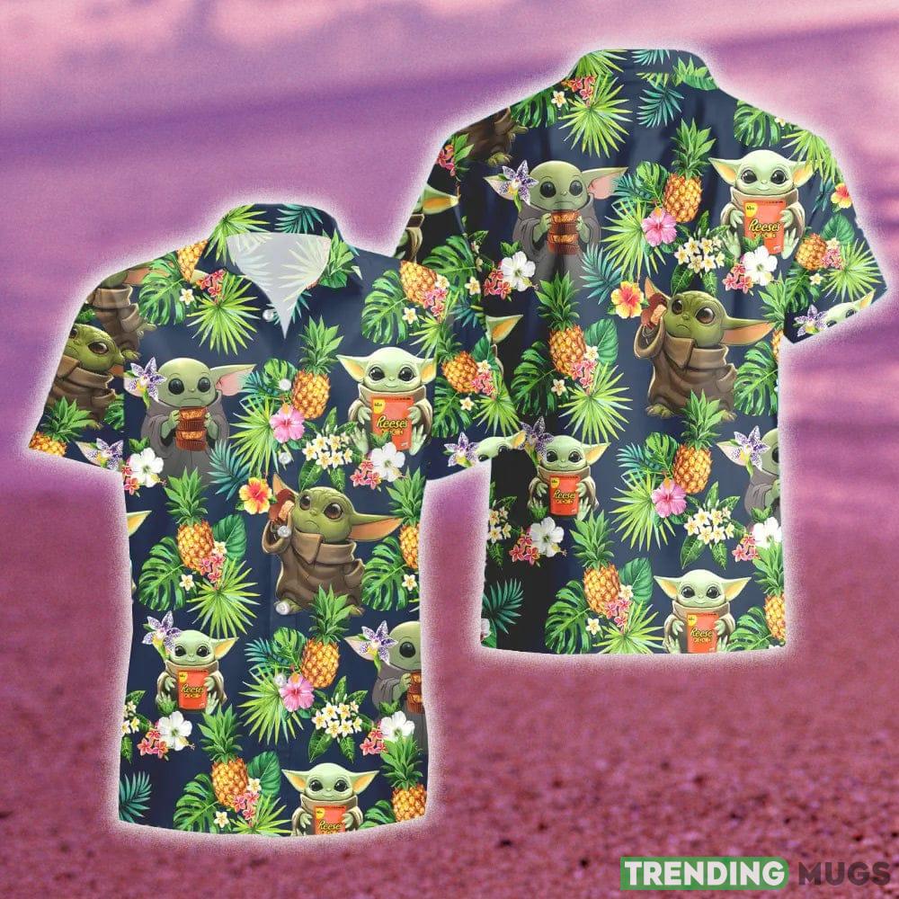 Reese’s Baby Yoda Tropical Flowery Hawaiian Shirt And Shorts Gift Hawaiian Tropical Beach Hawaiian & Short Reese’s Baby Yoda Tropical Flowery Hawaiian Shirt And Shorts Gift Hawaiian Tropical Beach Hawaiian & Short