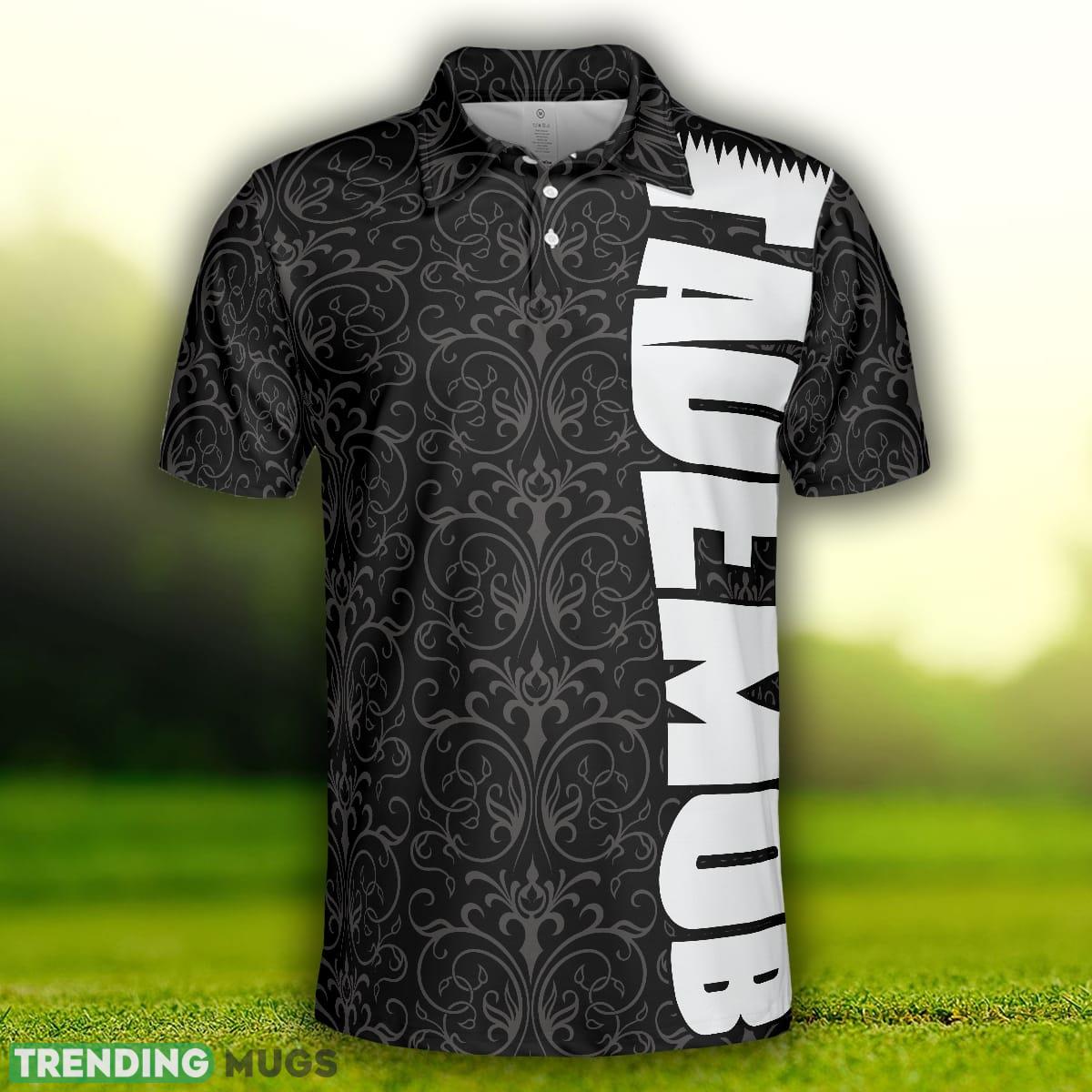 Renaissance Fade Mob Barber Hairstylist, Black Brocade Pattern, Hairstylist Shirt Polo Shirt Polo Shirt Renaissance Fade Mob Barber Hairstylist, Black Brocade Pattern, Hairstylist Shirt Polo Shirt Polo Shirt