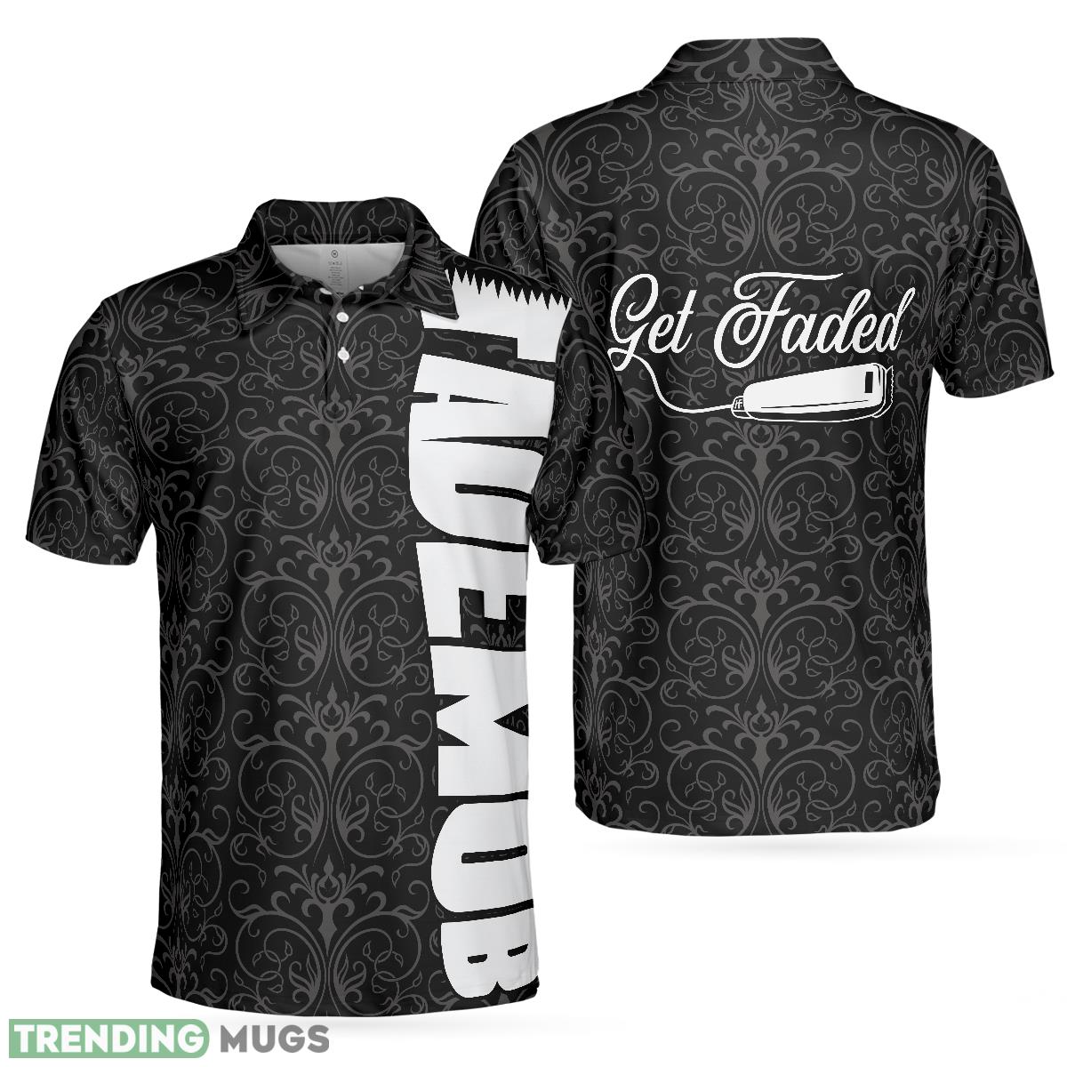 Renaissance Fade Mob Barber Hairstylist, Black Brocade Pattern, Hairstylist Shirt Polo Shirt - Renaissance Fade Mob Barber Hairstylist Polo Shirt, Black Brocade Pattern Polo Shirt, Hairstylist Shirt For Men_1 Renaissance Fade Mob Barber Hairstylist, Black Brocade Pattern, Hairstylist Shirt Polo Shirt - Renaissance Fade Mob Barber Hairstylist Polo Shirt, Black Brocade Pattern Polo Shirt, Hairstylist Shirt For Men_1