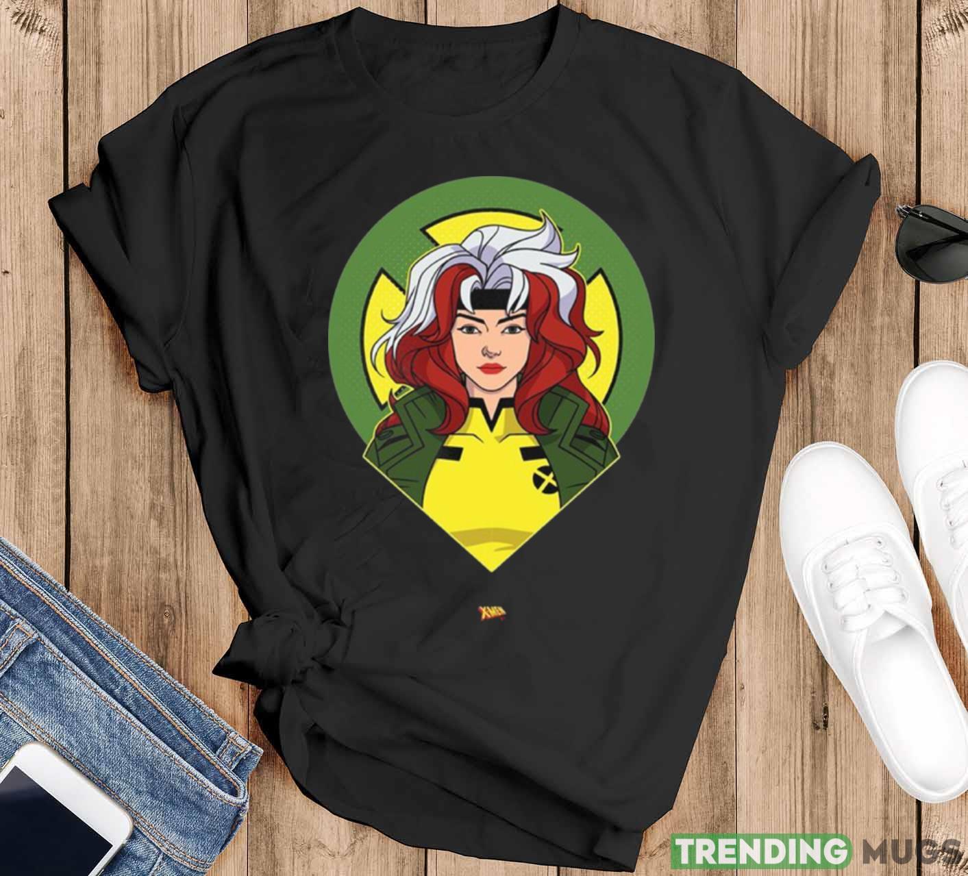 Rogue First Look At X Men 97 Character Posters T Shirt - Black T-Shirt Rogue First Look At X Men 97 Character Posters T Shirt - Black T-Shirt
