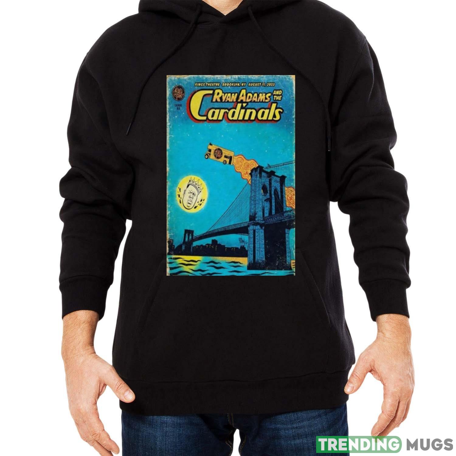 Ryan Adams & The Cardinals 11 August 2023 Event in Brooklyn Poster t shirt Dark Shirt Ryan Adams & The Cardinals 11 August 2023 Event in Brooklyn Poster t shirt Dark Shirt