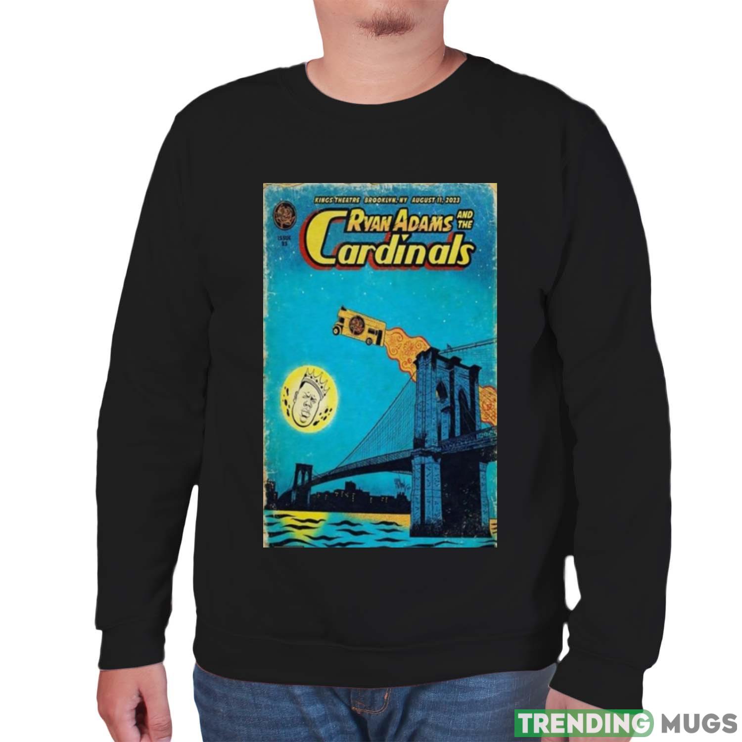 Ryan Adams & The Cardinals 11 August 2023 Event in Brooklyn Poster t shirt Dark Shirt Ryan Adams & The Cardinals 11 August 2023 Event in Brooklyn Poster t shirt Dark Shirt