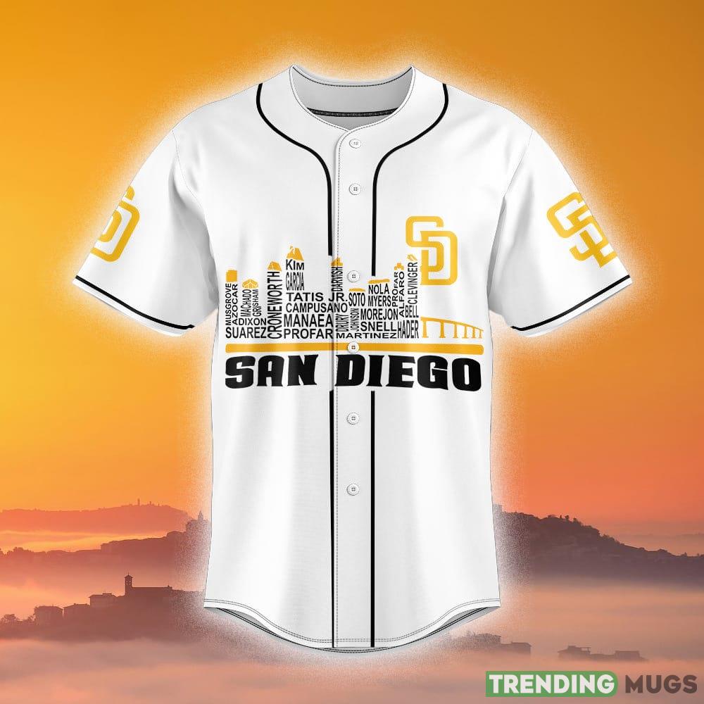 San Diego Padres MLB Jersey Shirt Custom Number And Name For Men And Women Gift Fans Football Jersey San Diego Padres MLB Jersey Shirt Custom Number And Name For Men And Women Gift Fans Football Jersey