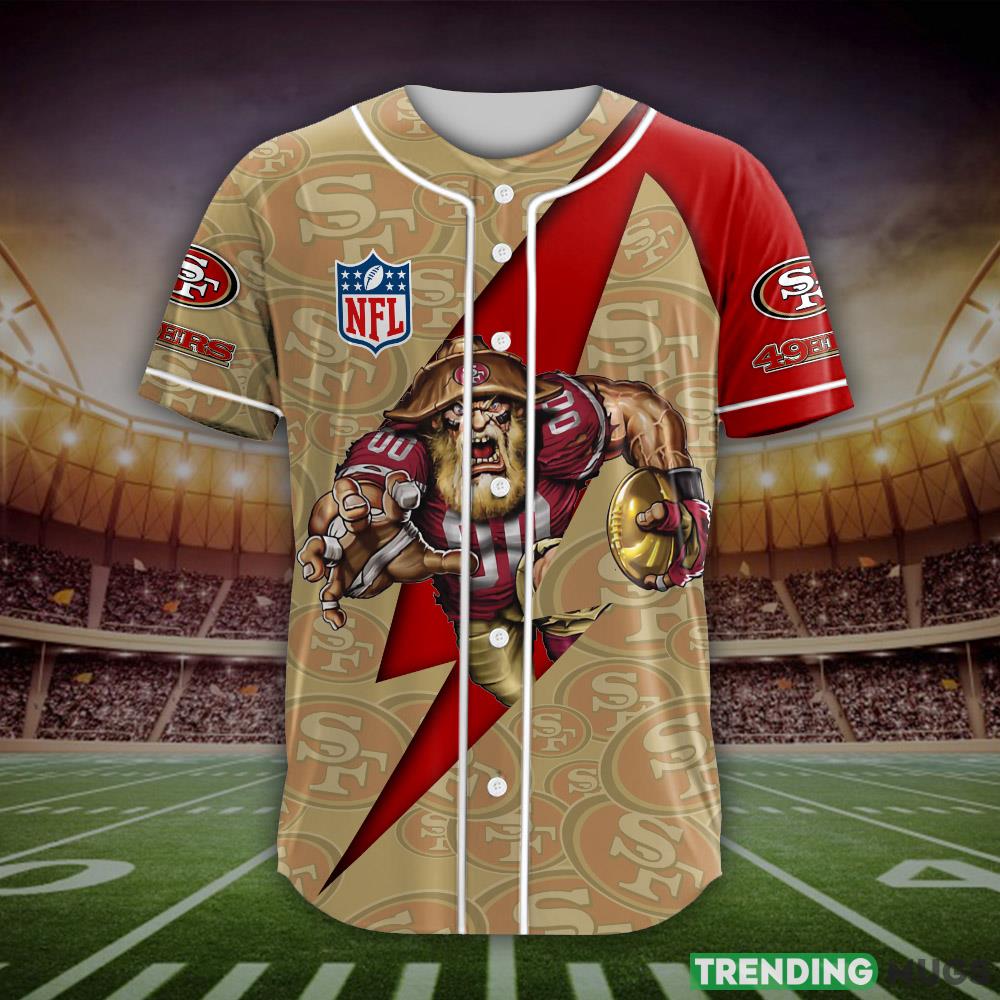 San Francisco 49ers NFL Custom Name Baseball Jersey Shirt Gift For Men And Women Fans Football Jersey San Francisco 49ers NFL Custom Name Baseball Jersey Shirt Gift For Men And Women Fans Football Jersey