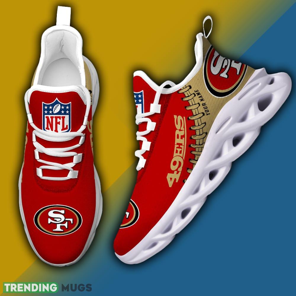San Francisco 49ers NFL Logo New Style Max Soul Shoes Custom Name For Fans - San Francisco 49ers NFL Logo New Style Max Soul Shoes Custom Name For Fans_3 San Francisco 49ers NFL Logo New Style Max Soul Shoes Custom Name For Fans - San Francisco 49ers NFL Logo New Style Max Soul Shoes Custom Name For Fans_3