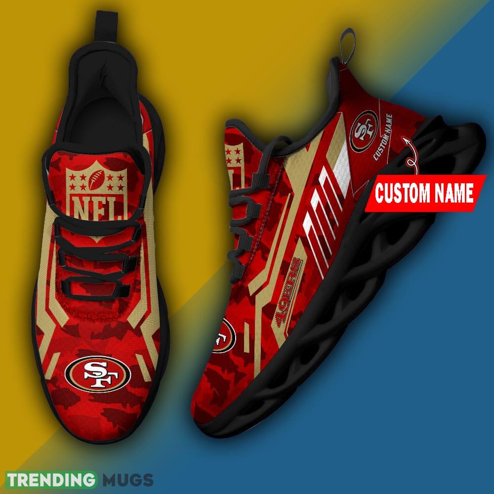 San Francisco 49ers NFL Personalized Name Max Soul Chunky Sneaker Camo Fishing Max Soul San Francisco 49ers NFL Personalized Name Max Soul Chunky Sneaker Camo Fishing Max Soul