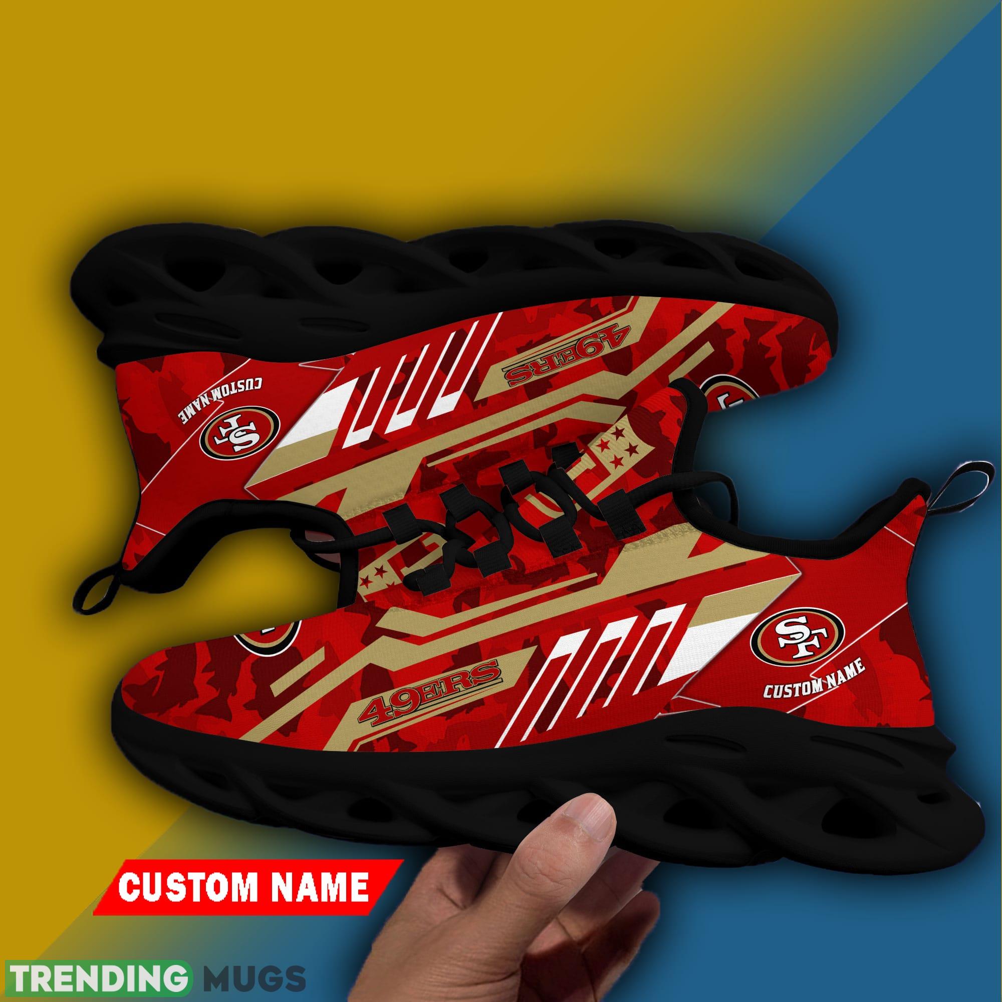 San Francisco 49ers NFL Personalized Name Max Soul Chunky Sneaker Camo Fishing Max Soul San Francisco 49ers NFL Personalized Name Max Soul Chunky Sneaker Camo Fishing Max Soul