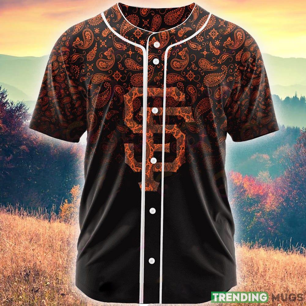 San Francisco Giants Design MLB Jersey Shirt Custom Number And Name For Men And Women Gift Fans - San Francisco Giants-CUSTOM MLB Paisley Pattern Jersey_1 San Francisco Giants Design MLB Jersey Shirt Custom Number And Name For Men And Women Gift Fans - San Francisco Giants-CUSTOM MLB Paisley Pattern Jersey_1