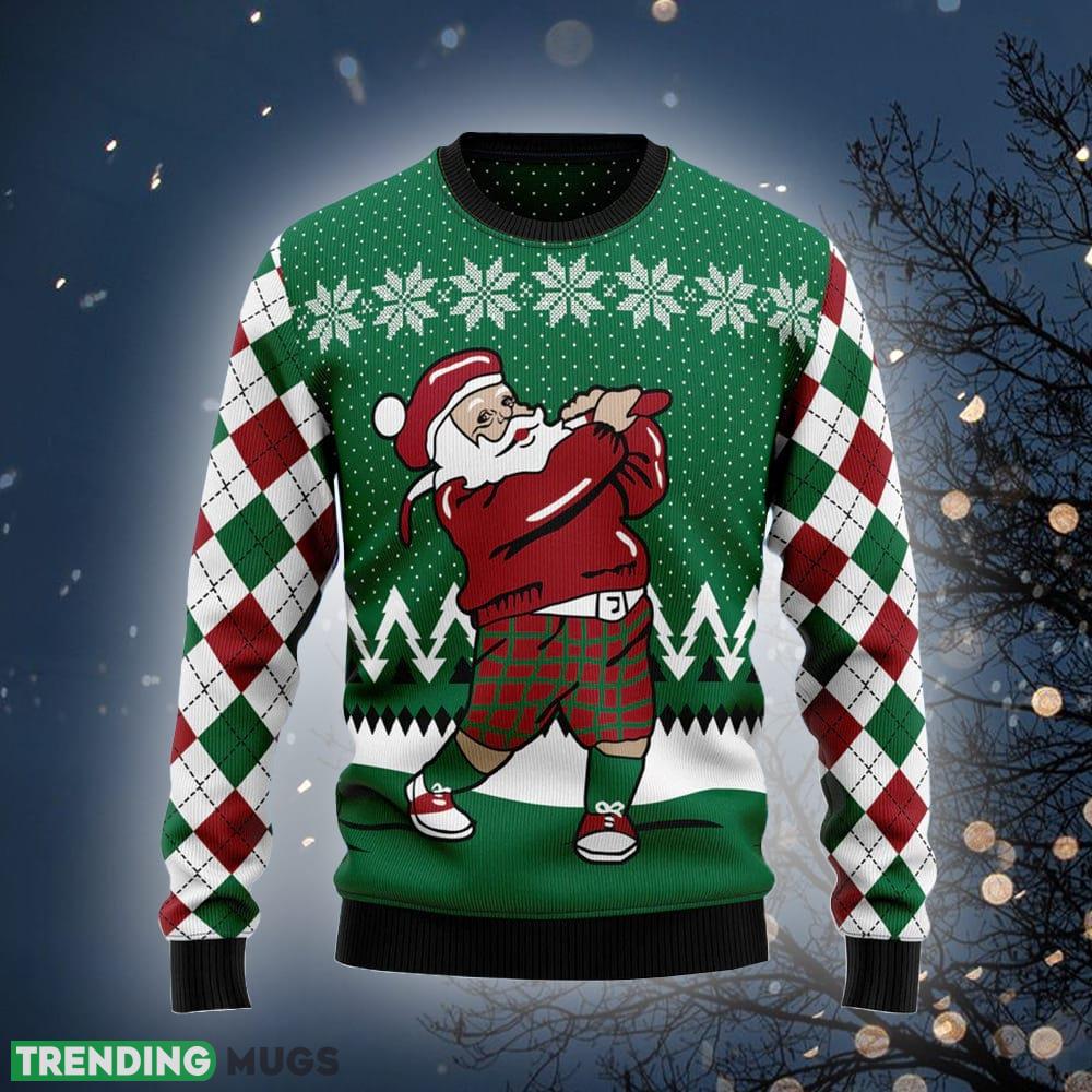 Santa Plays Golf Ugly Christmas Sweater Gift For Men Women - Santa Plays Golf Funny Ugly Christmas Sweater For Men & Women Adult - Christmas Gifts_2 Santa Plays Golf Ugly Christmas Sweater Gift For Men Women - Santa Plays Golf Funny Ugly Christmas Sweater For Men & Women Adult - Christmas Gifts_2