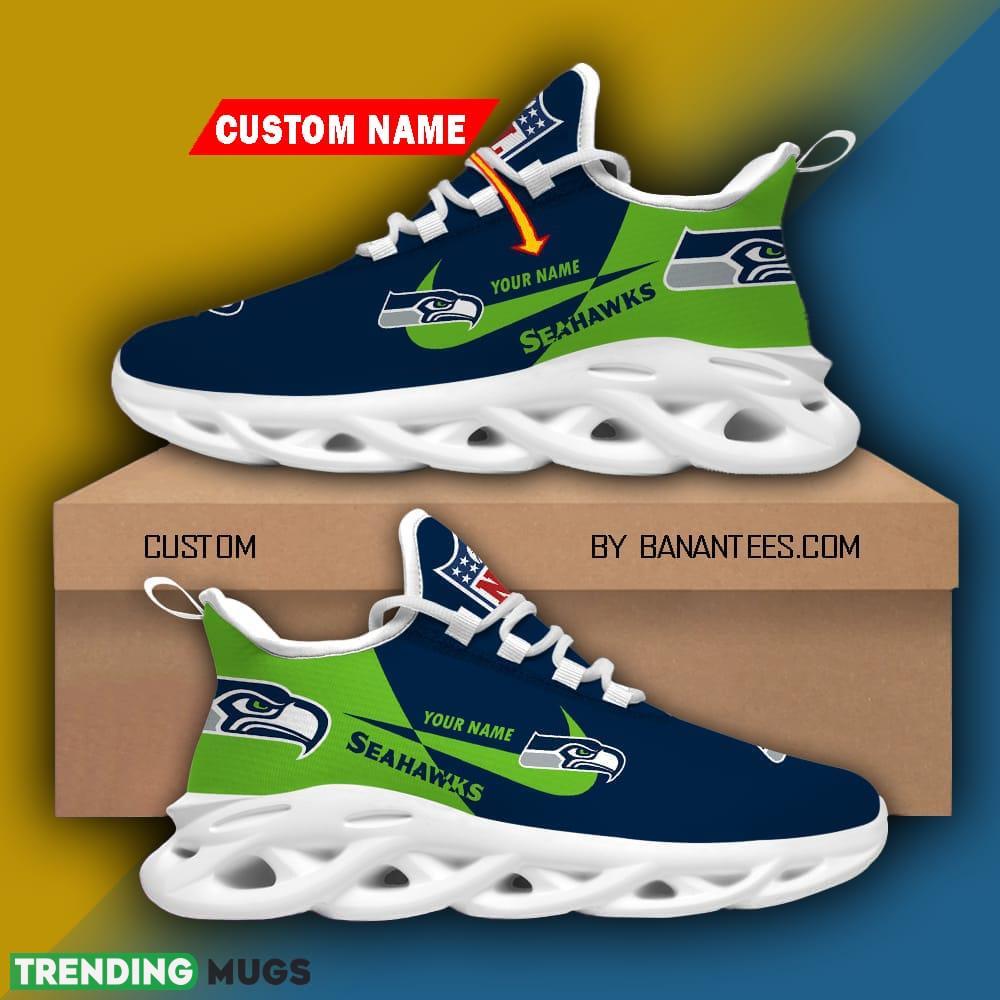 Seattle seahawks-Brand New Full Colors NFL Personalized Name Max Soul Shoes - Seattle seahawks-Brand New Full Colors NFL Personalized Max Soul Shoes_1