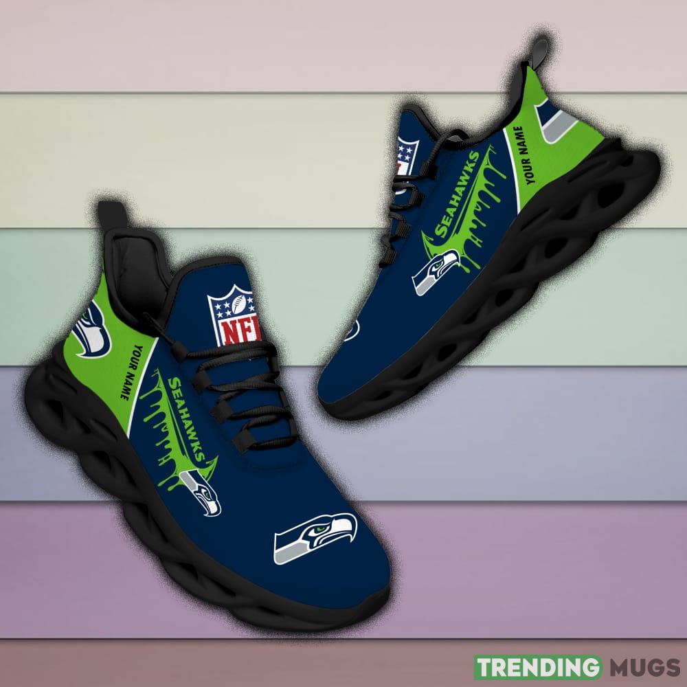 Seattle seahawks Drip Logo NFL Max Soul Shoes Custom Name For Men And Women Running Sneakers Max Soul Seattle seahawks Drip Logo NFL Max Soul Shoes Custom Name For Men And Women Running Sneakers Max Soul