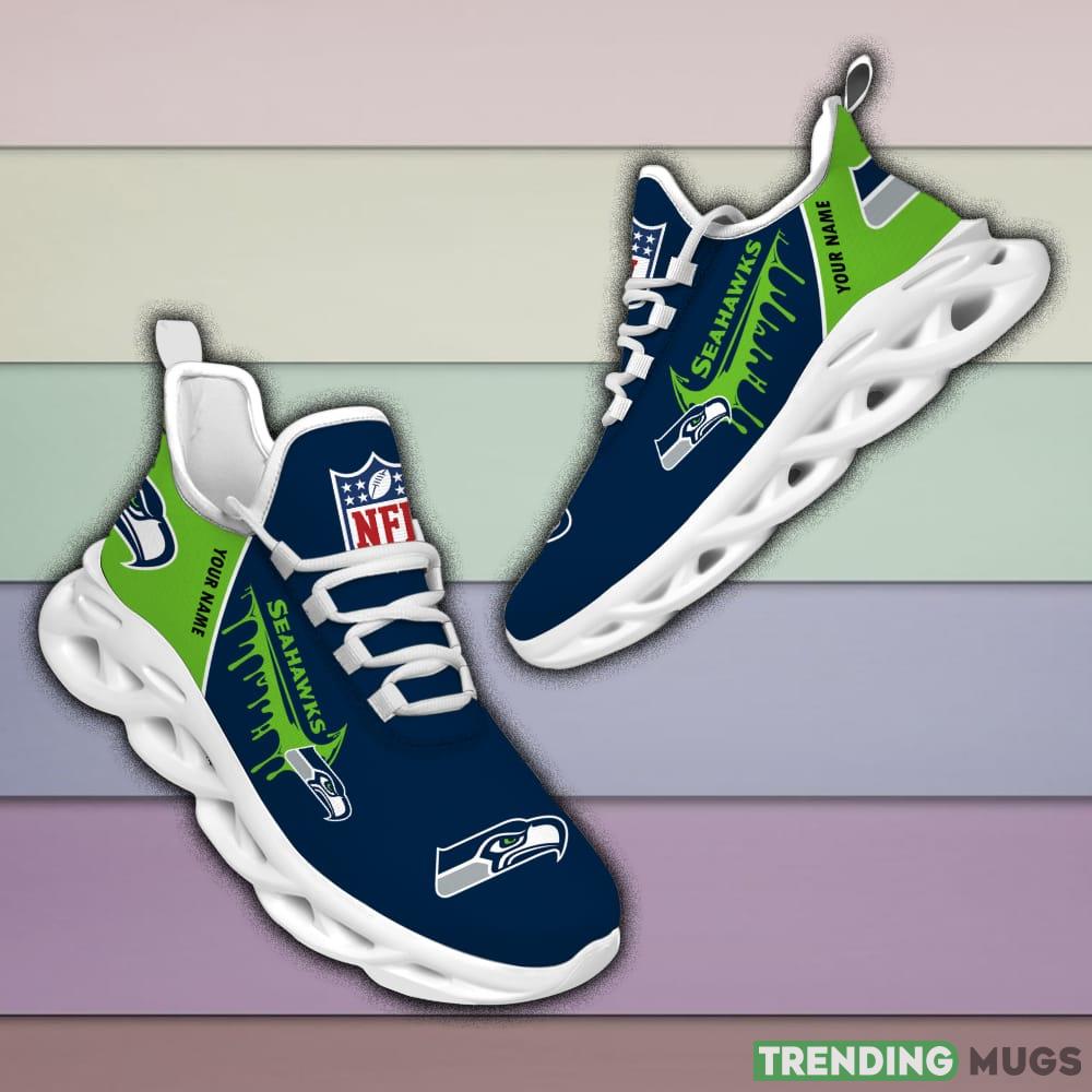 Seattle seahawks Drip Logo NFL Max Soul Shoes Custom Name For Men And Women Running Sneakers Max Soul Seattle seahawks Drip Logo NFL Max Soul Shoes Custom Name For Men And Women Running Sneakers Max Soul