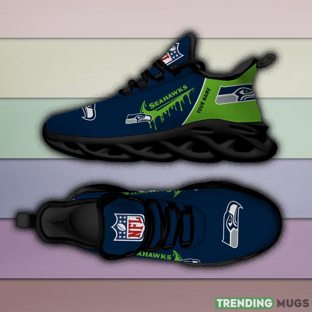 Seattle seahawks Drip Logo NFL Max Soul Shoes Custom Name For Men And Women Running Sneakers Max Soul Seattle seahawks Drip Logo NFL Max Soul Shoes Custom Name For Men And Women Running Sneakers Max Soul