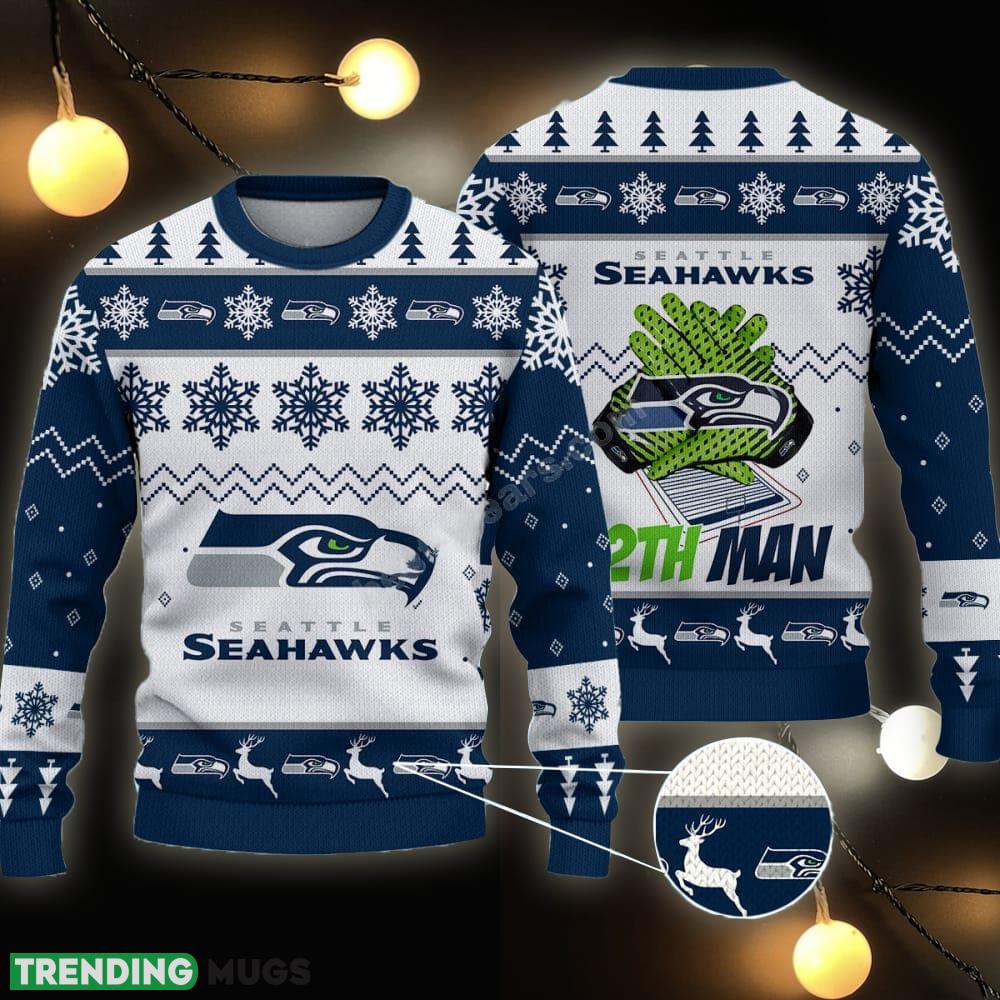 Seattle Seahawks NFL Big Logo Ugly Christmas Sweater Gift For Fans - Seattle Seahawks NFL Big Logo Ugly Christmas Sweater Gift For Fans Seattle Seahawks NFL Big Logo Ugly Christmas Sweater Gift For Fans - Seattle Seahawks NFL Big Logo Ugly Christmas Sweater Gift For Fans