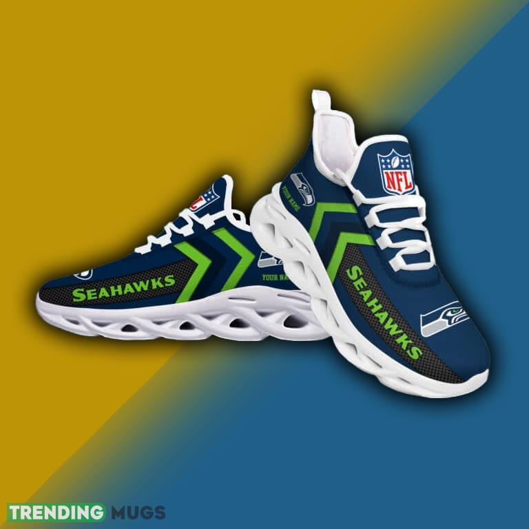 Seattle Seahawks NFL Logo New Style Max Soul Shoes Custom Name Gift Max Soul Seattle Seahawks NFL Logo New Style Max Soul Shoes Custom Name Gift Max Soul