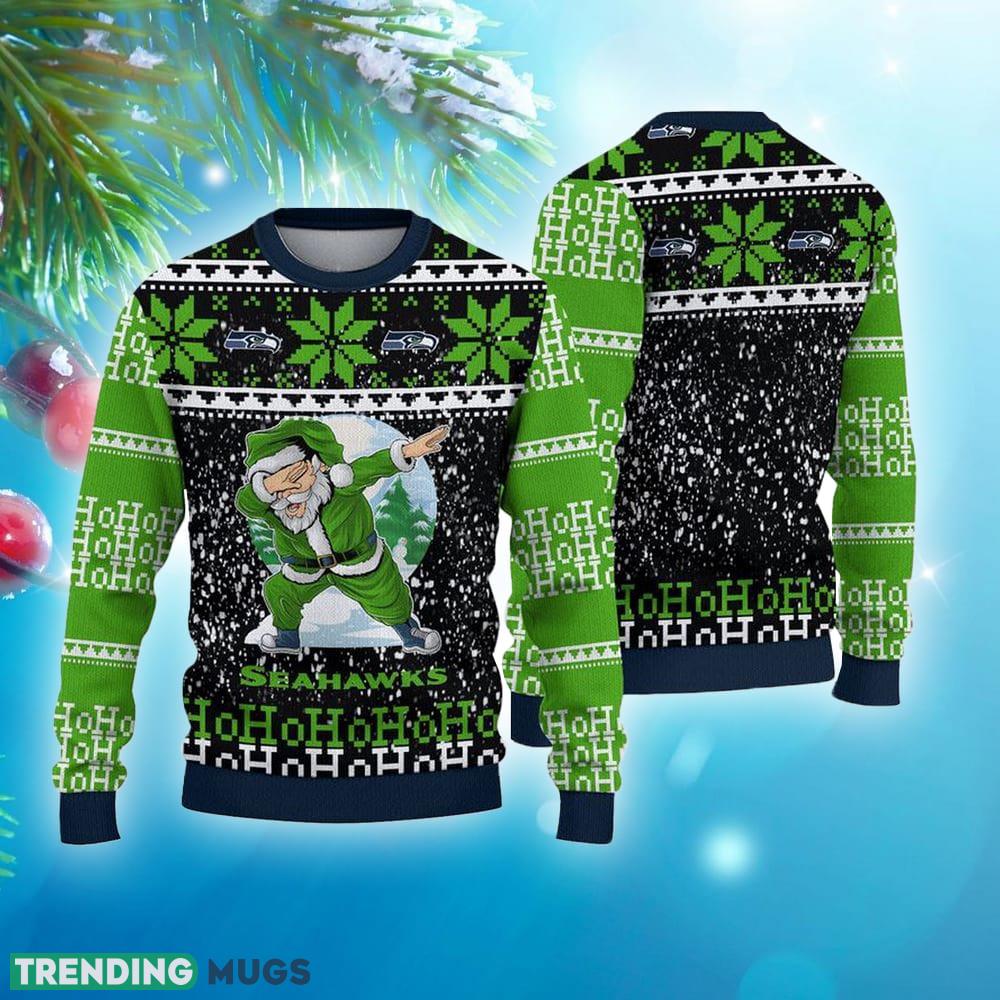 Seattle Seahawks Printed Santa Claus Ho Ho Ho Show Team Spirit NFL Ugly Christmas Sweater - Seattle Seahawks Printed Santa Claus Ho Ho Ho Show Team Spirit NFL Ugly Christmas Sweater Seattle Seahawks Printed Santa Claus Ho Ho Ho Show Team Spirit NFL Ugly Christmas Sweater - Seattle Seahawks Printed Santa Claus Ho Ho Ho Show Team Spirit NFL Ugly Christmas Sweater