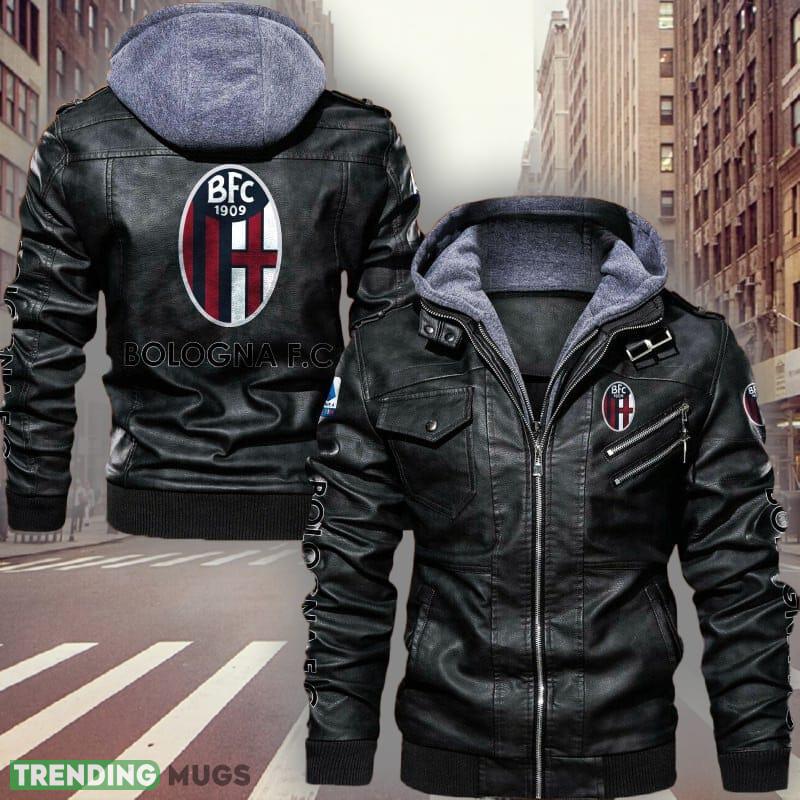 Serie A Bologna Fc 1909 Logo Brown And Black Leather Jacket For Men And Women - Serie A Bologna Fc 1909 Leather Jacket_1 Serie A Bologna Fc 1909 Logo Brown And Black Leather Jacket For Men And Women - Serie A Bologna Fc 1909 Leather Jacket_1
