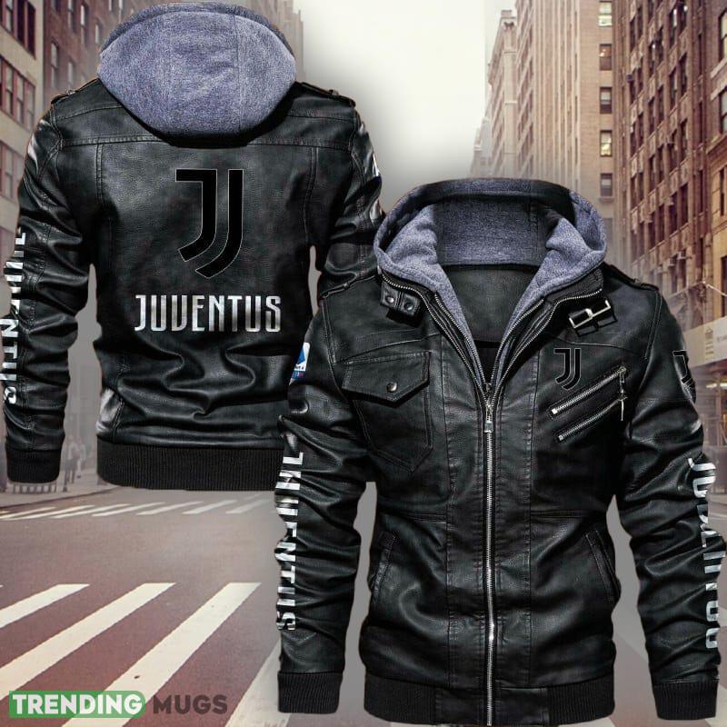 Serie A Juventus Fans Black Brown Logo Leather Jacket For Men And Women - Serie A Juventus Leather Jacket_1 Serie A Juventus Fans Black Brown Logo Leather Jacket For Men And Women - Serie A Juventus Leather Jacket_1