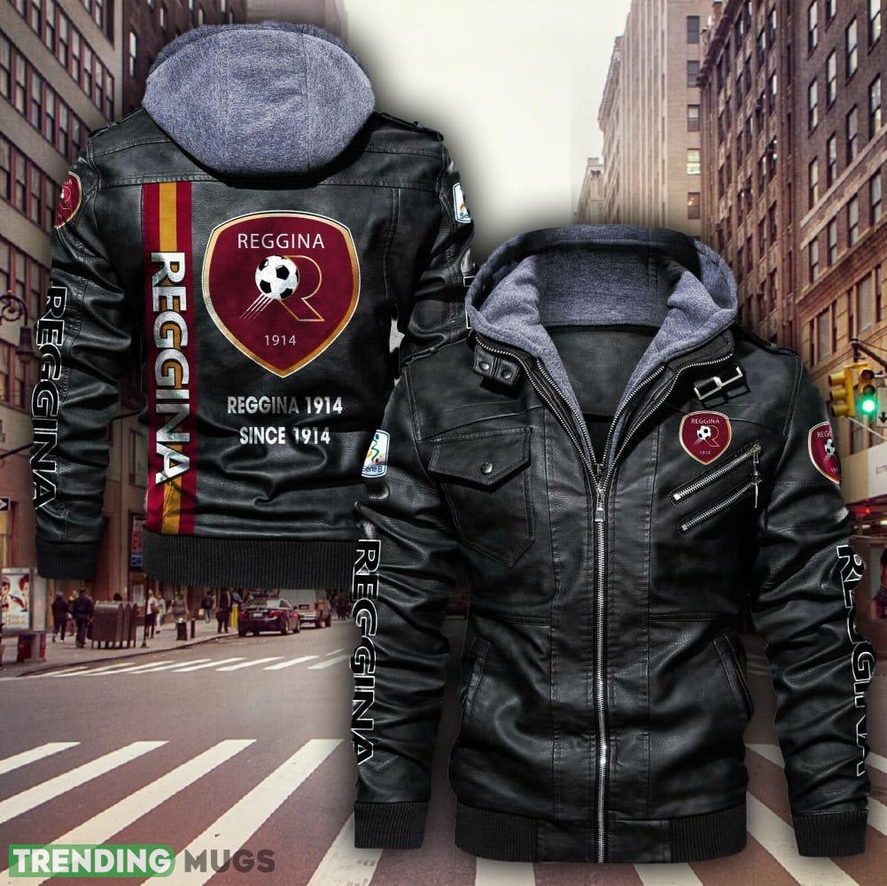 Serie A Serie B Reggina Calcio Logo Brown And Black Leather Jacket For Men And Women - Serie A Serie B Reggina Calcio Leather Jacket_1 Serie A Serie B Reggina Calcio Logo Brown And Black Leather Jacket For Men And Women - Serie A Serie B Reggina Calcio Leather Jacket_1