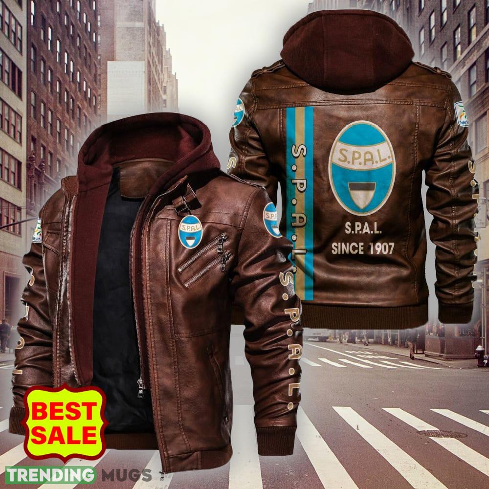 Serie A Serie B Spal 2013 Logo Men Women Leather Jacket Black And Brown 2D Leather Jacket Serie A Serie B Spal 2013 Logo Men Women Leather Jacket Black And Brown 2D Leather Jacket
