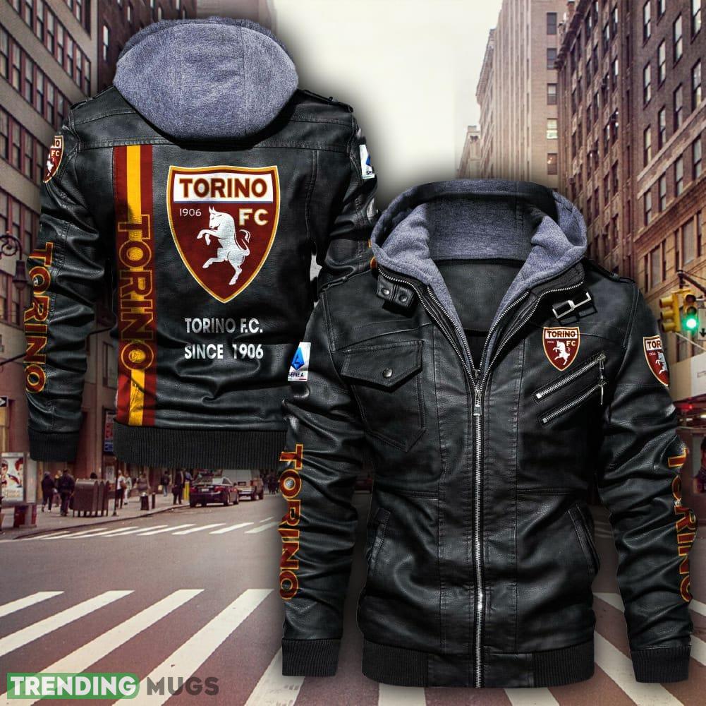 Serie A Serie B Torino Football Club Logo Brown And Black Leather Jacket For Fans - Serie A Serie B Torino Football Club Leather Jacket_1 Serie A Serie B Torino Football Club Logo Brown And Black Leather Jacket For Fans - Serie A Serie B Torino Football Club Leather Jacket_1