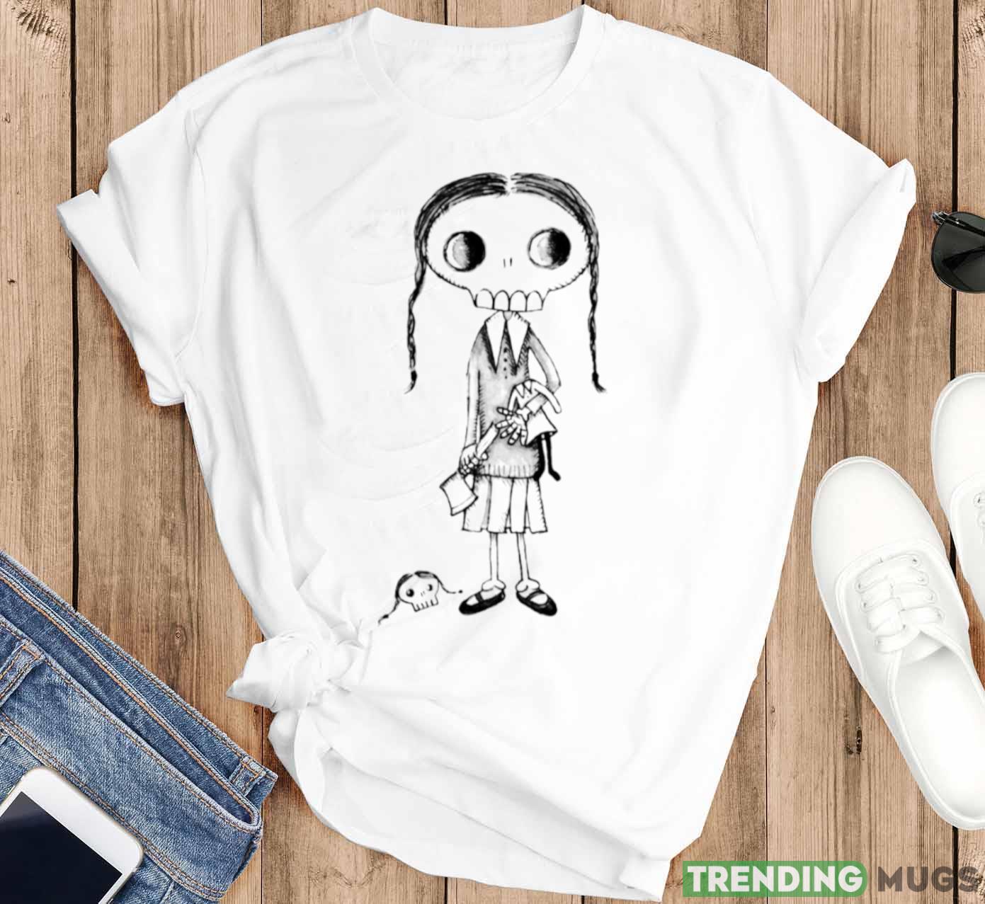 Skelly Wednesday Halloween shirt Light Shirt Skelly Wednesday Halloween shirt Light Shirt