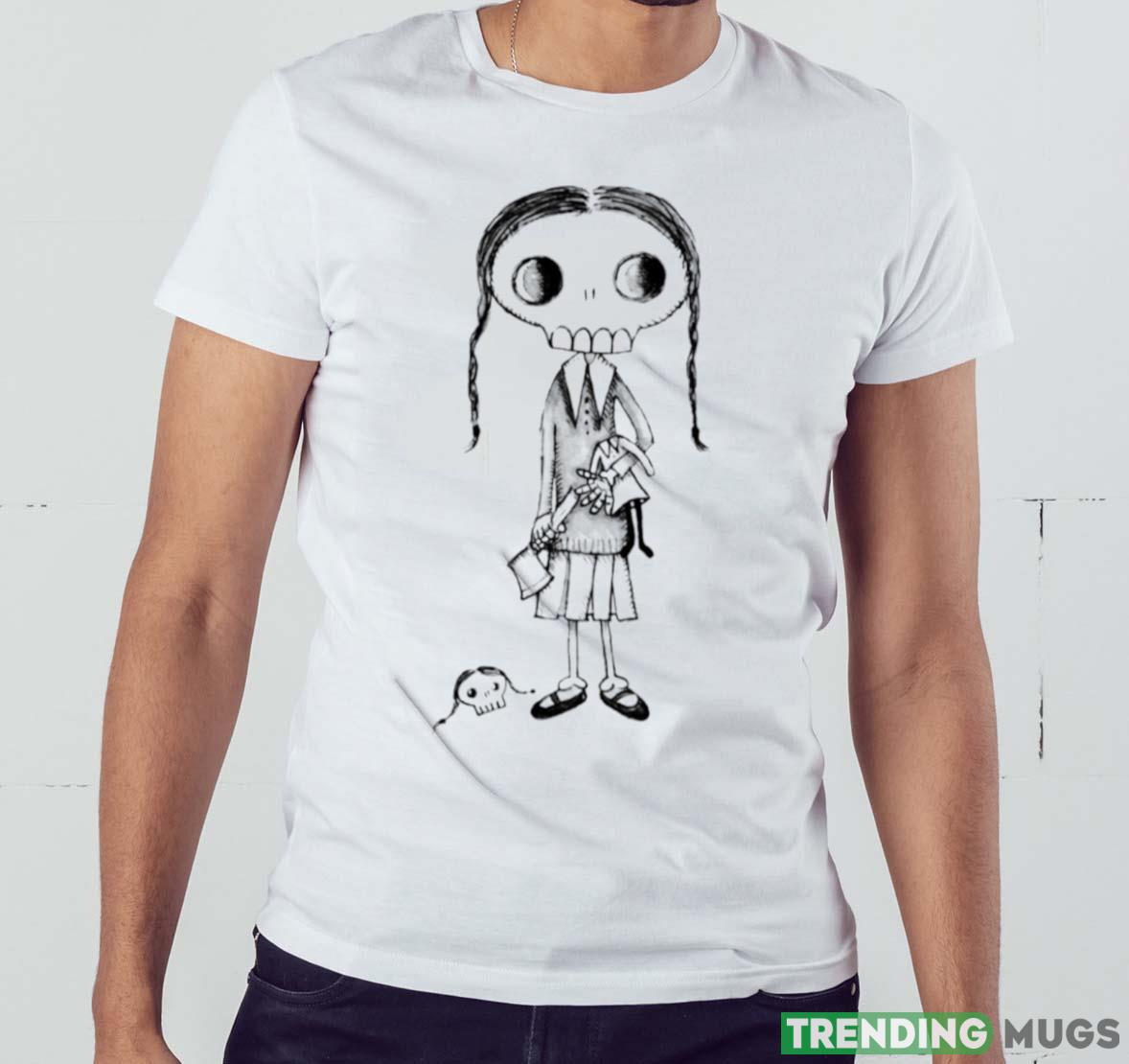 Skelly Wednesday Halloween shirt Light Shirt Skelly Wednesday Halloween shirt Light Shirt