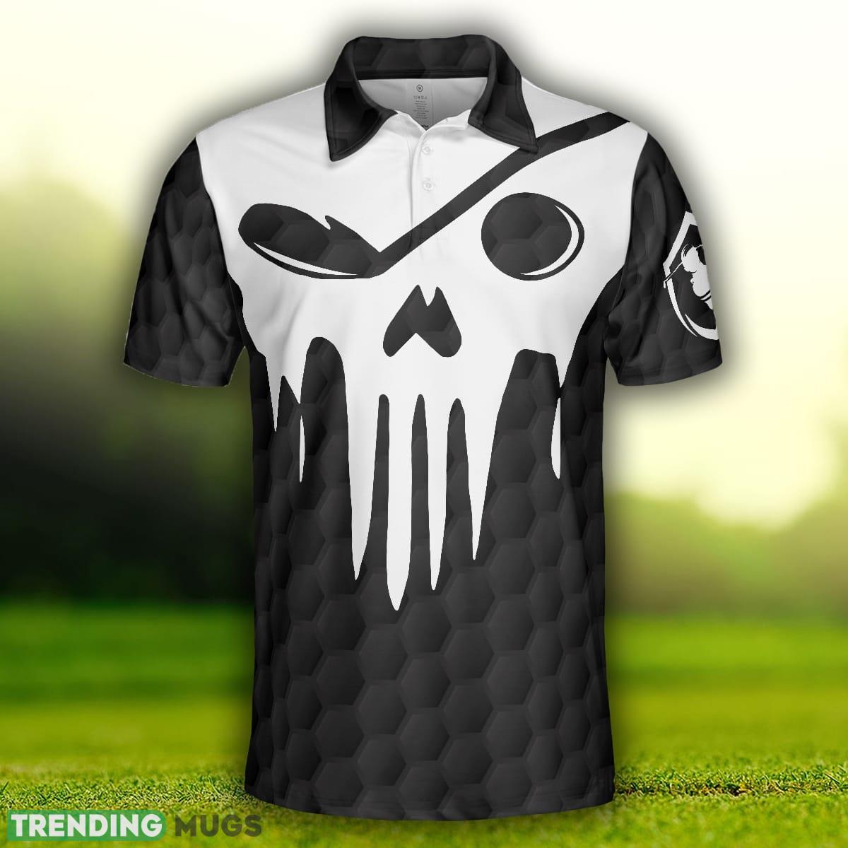 Skull Golf, Black And White Skull Golf Shirt With Sayings, Best Golf Gift For Halloween Polo Shirt Polo Shirt Skull Golf, Black And White Skull Golf Shirt With Sayings, Best Golf Gift For Halloween Polo Shirt Polo Shirt