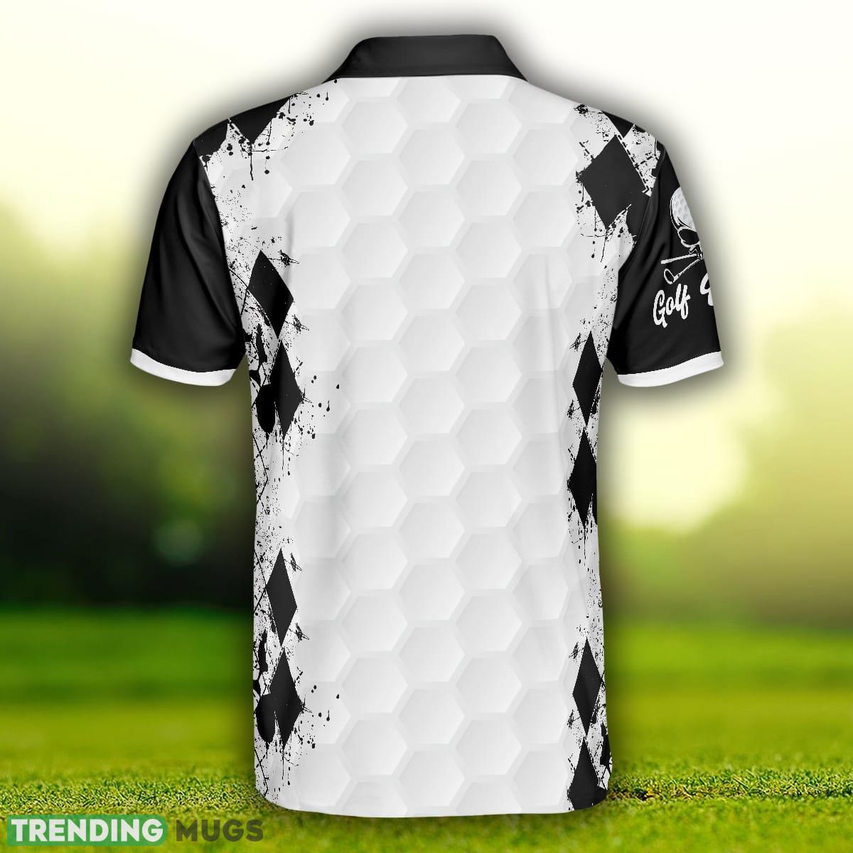 Skull Golf Reaper, Black And White Argyle Pattern, Best Golf Shirt Polo Shirt For Men And Women Polo Shirt Skull Golf Reaper, Black And White Argyle Pattern, Best Golf Shirt Polo Shirt For Men And Women Polo Shirt