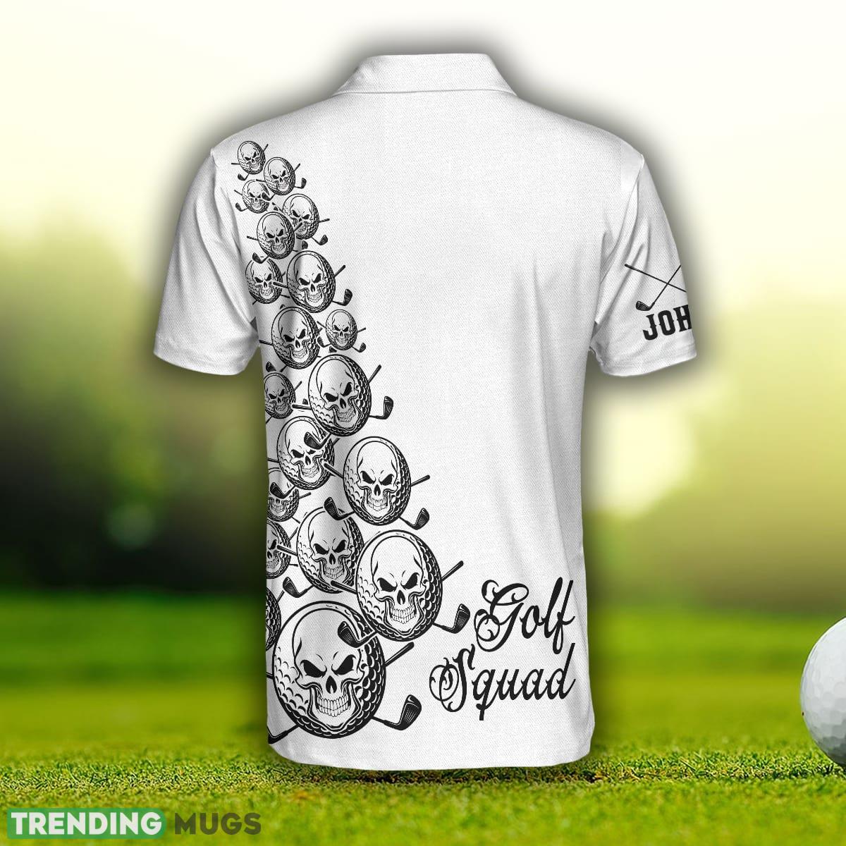 Skull Golfer, White Golf Squad Shirt, Golf Shirt Custom Name Polo Shirt For Men And Women - Skull Golfer Custom Polo Shirt, White Golf Squad Shirt, Personalized Golf Shirt For Men_2 Skull Golfer, White Golf Squad Shirt, Golf Shirt Custom Name Polo Shirt For Men And Women - Skull Golfer Custom Polo Shirt, White Golf Squad Shirt, Personalized Golf Shirt For Men_2