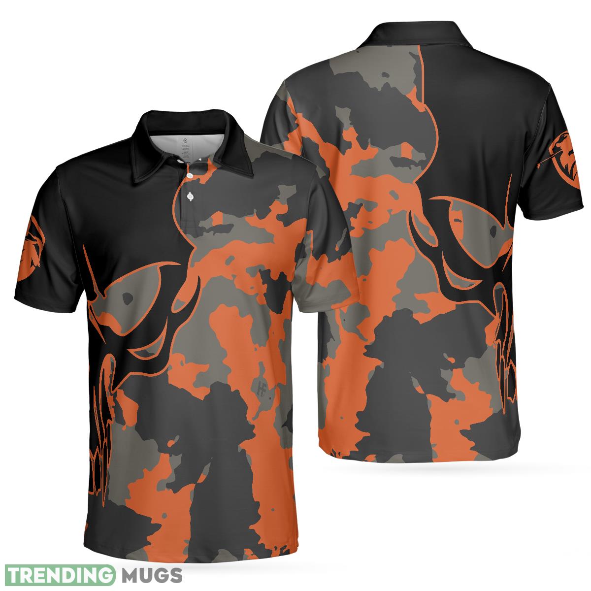 Skull Orange Camouflage Golf, Streetwear Camo Golf Shirt Polo Shirt For Men And Women - Skull Orange Camouflage Golf Polo Shirt, Streetwear Camo Golf Shirt For Men_1 Skull Orange Camouflage Golf, Streetwear Camo Golf Shirt Polo Shirt For Men And Women - Skull Orange Camouflage Golf Polo Shirt, Streetwear Camo Golf Shirt For Men_1