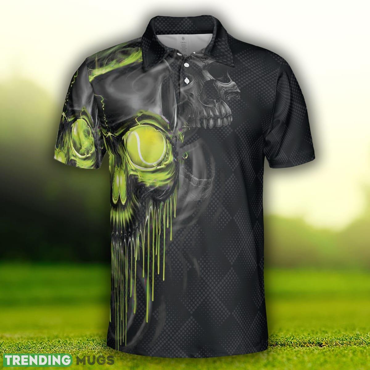 Skull Tennis, Scary Skull Graphic Tennis Shirt For Tennis Lovers, Halloween Tennis Gift Idea Polo Shirt Polo Shirt Skull Tennis, Scary Skull Graphic Tennis Shirt For Tennis Lovers, Halloween Tennis Gift Idea Polo Shirt Polo Shirt