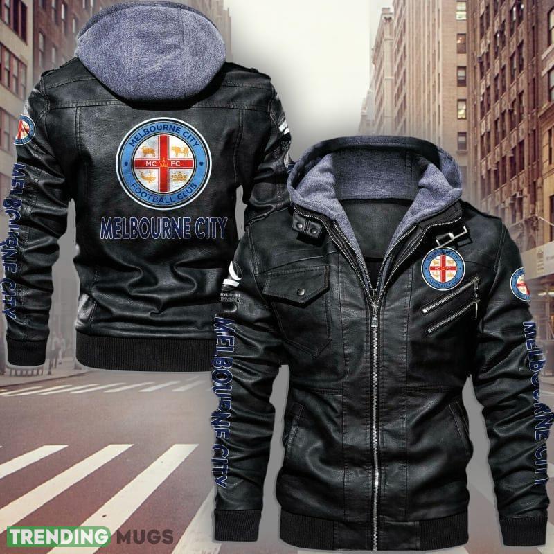 Soccer A League Melbourne City FC Logo 6 Black Brown Leather Jacket For Fans - Soccer A League Melbourne City FC Leather Jacket_1 Soccer A League Melbourne City FC Logo 6 Black Brown Leather Jacket For Fans - Soccer A League Melbourne City FC Leather Jacket_1