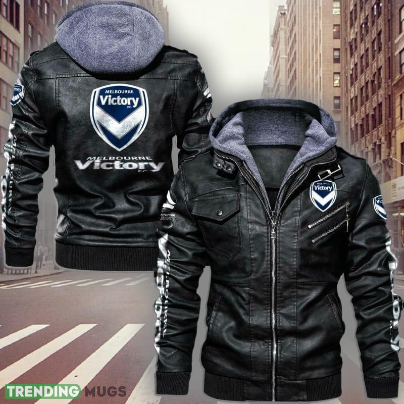 Soccer A League Melbourne Victory Logo 4 Black Brown Leather Jacket For Fans - Soccer A League Melbourne Victory Leather Jacket_1 Soccer A League Melbourne Victory Logo 4 Black Brown Leather Jacket For Fans - Soccer A League Melbourne Victory Leather Jacket_1