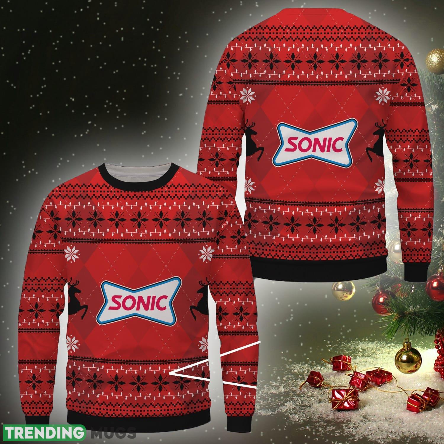 Sonic Drive-In Merry Ugly Christmas Sweater Gift For Men Women - Sonic Drive-In Merry Ugly Christmas Sweater Gift For Men Women