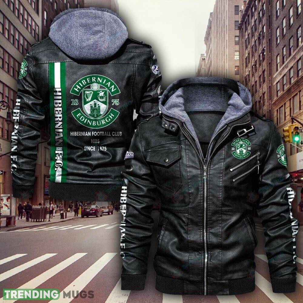 SPFL Hibernian FC Teams Logo Brown And Black Leather Jacket For Men And Women - SPFL Hibernian F.C. Leather Jacket_1 SPFL Hibernian FC Teams Logo Brown And Black Leather Jacket For Men And Women - SPFL Hibernian F.C. Leather Jacket_1
