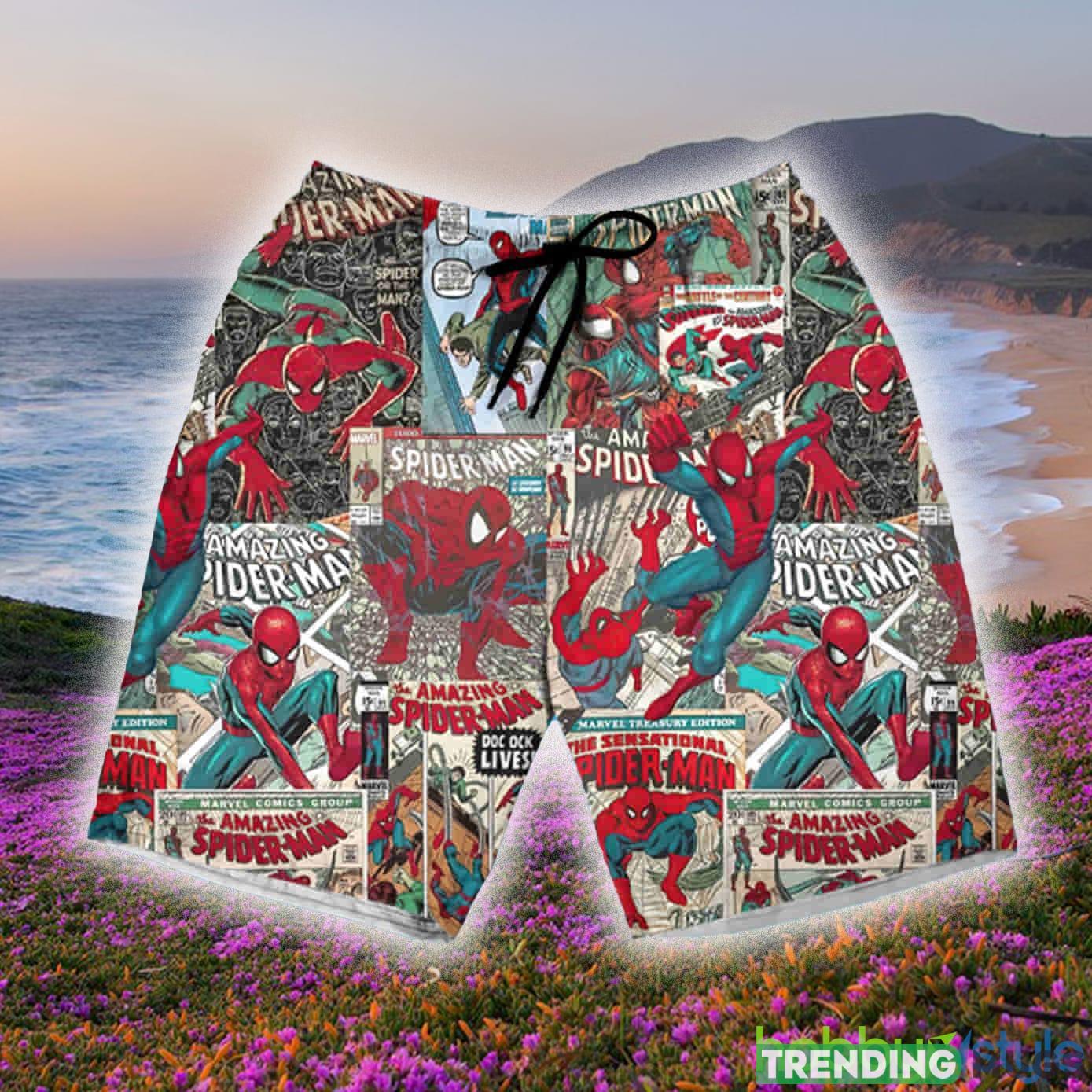 Spider Man Set 3D Hawaiian Shirt And Short Gift For Men And Women Hawaiian & Short Spider Man Set 3D Hawaiian Shirt And Short Gift For Men And Women Hawaiian & Short