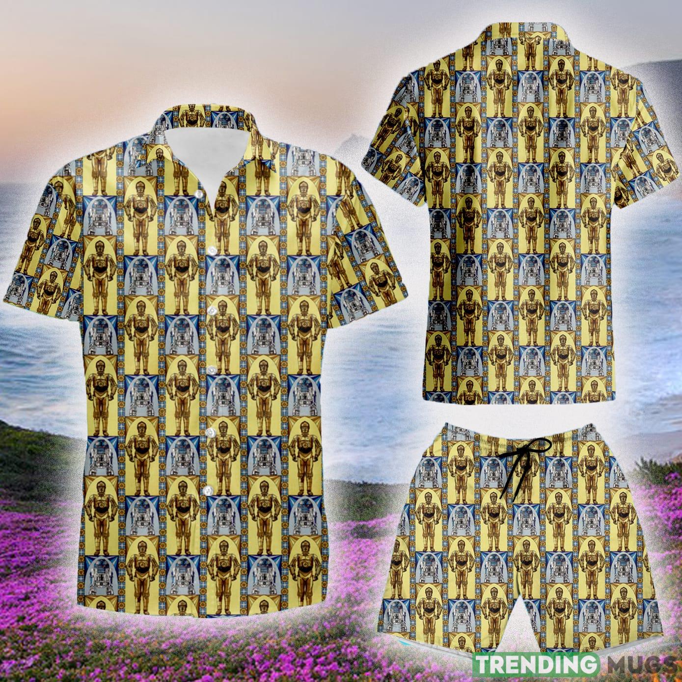 Star Wars C3PO AND RD Custom Set 3D Hawaiian Shirt And Short Gift For Men And Women Hawaiian & Short Star Wars C3PO AND RD Custom Set 3D Hawaiian Shirt And Short Gift For Men And Women Hawaiian & Short