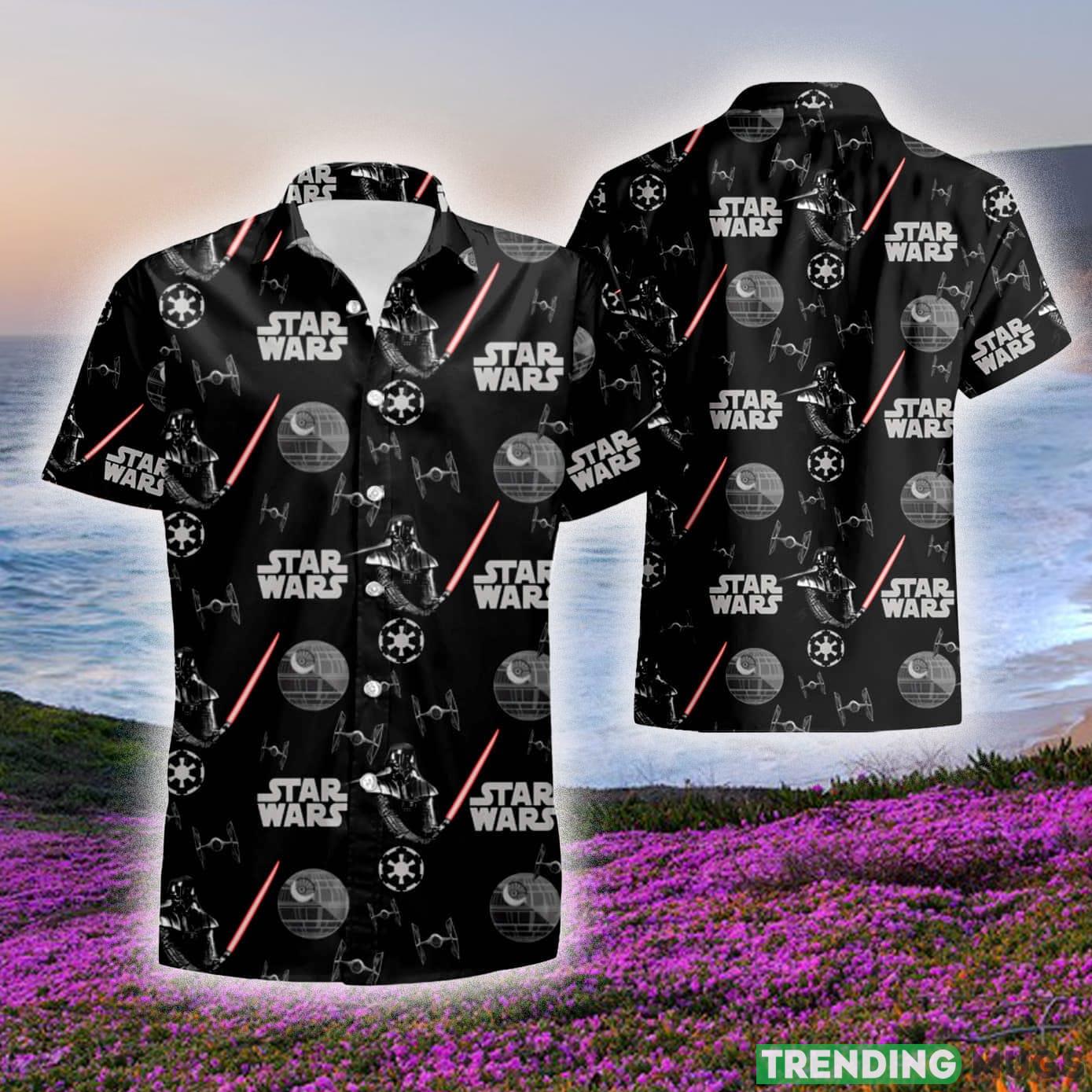Star wars Darth Vader with light sword Black Set 3D Hawaiian Shirt And Short Gift For Men And Women - Star wars Darth Vader with light sword Black Hawaiian Shirt 130 summer shirt_1 Star wars Darth Vader with light sword Black Set 3D Hawaiian Shirt And Short Gift For Men And Women - Star wars Darth Vader with light sword Black Hawaiian Shirt 130 summer shirt_1